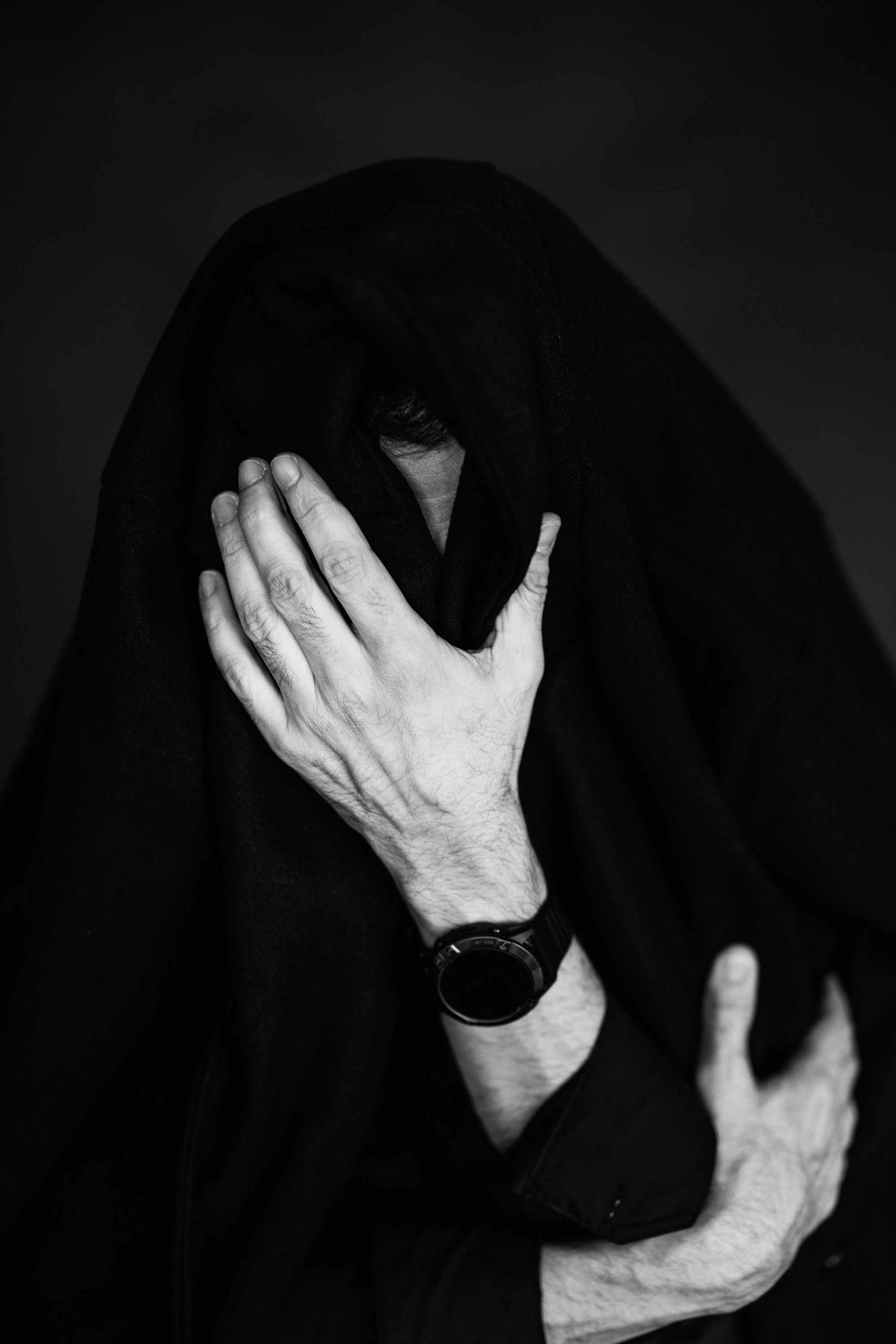 Черное пальто. Фотограф в Москве Ольга Олейникова