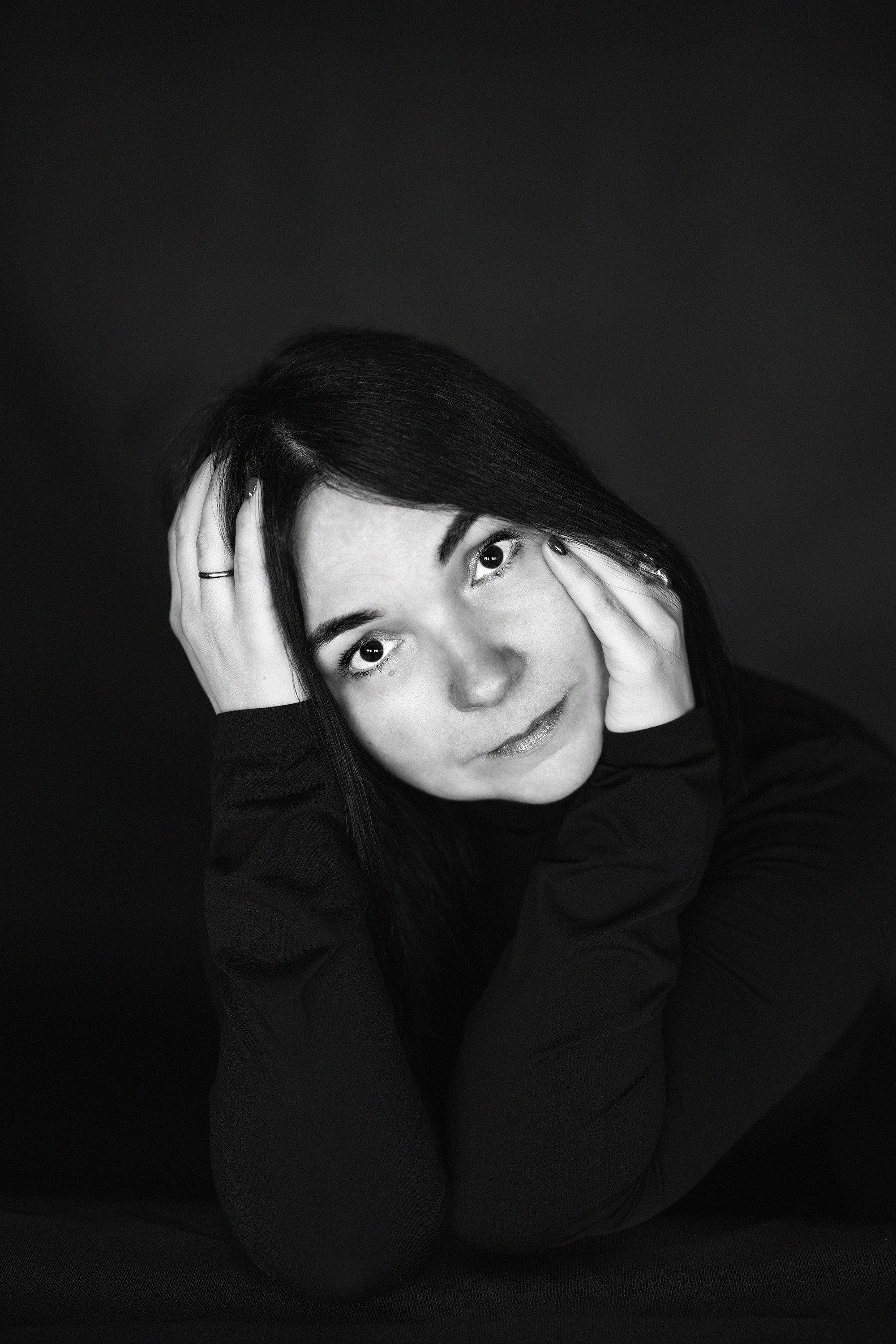 Черное пальто. Фотограф в Москве Ольга Олейникова