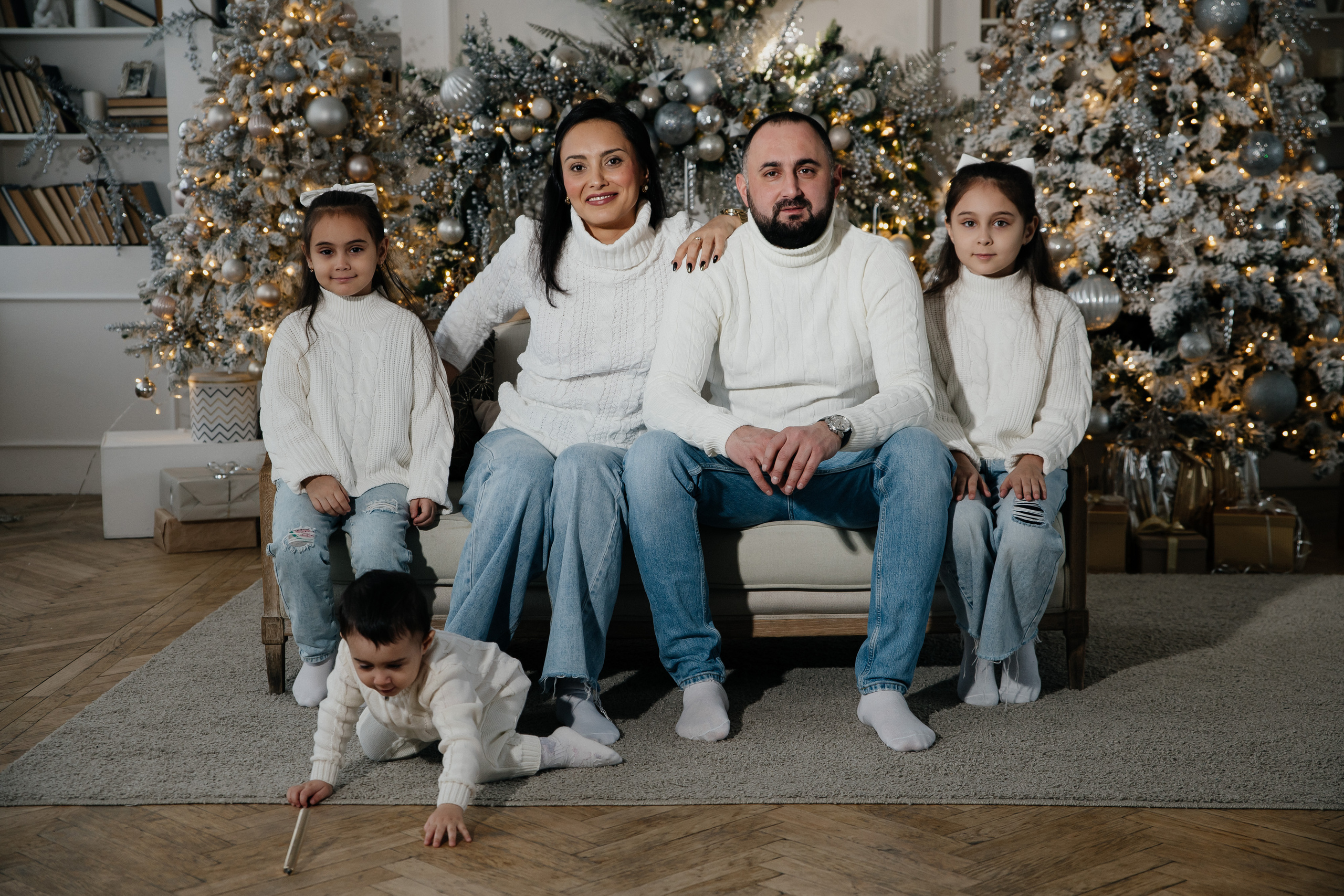 СЕМЕЙНАЯ НОВОГОДНЯЯ ФОТОСЕССИЯ СЕМЬЯ ГУСЕЙНОВЫХ. Саенко Людмила Фотограф из Тулы