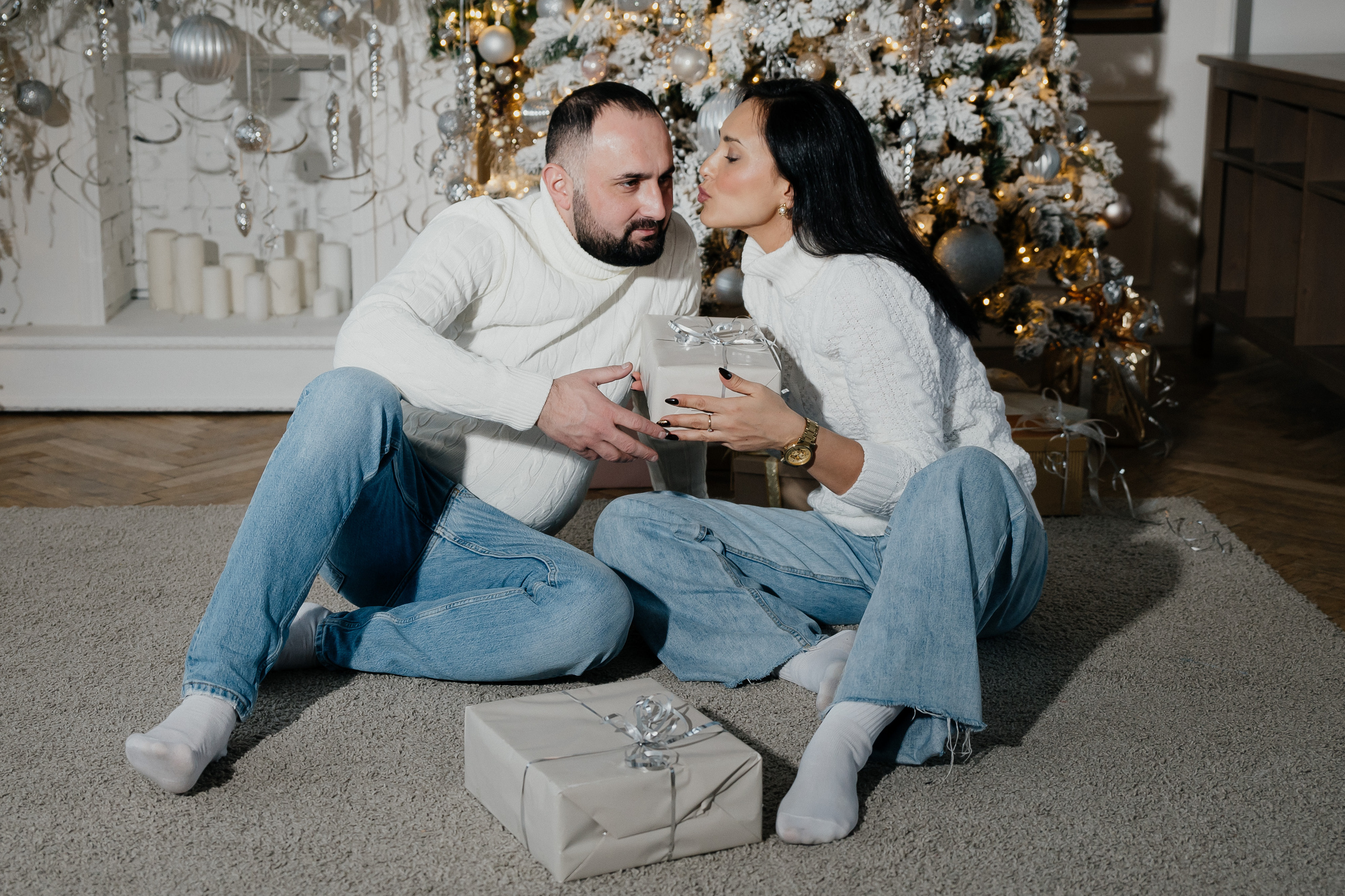 СЕМЕЙНАЯ НОВОГОДНЯЯ ФОТОСЕССИЯ СЕМЬЯ ГУСЕЙНОВЫХ. Саенко Людмила Фотограф из Тулы