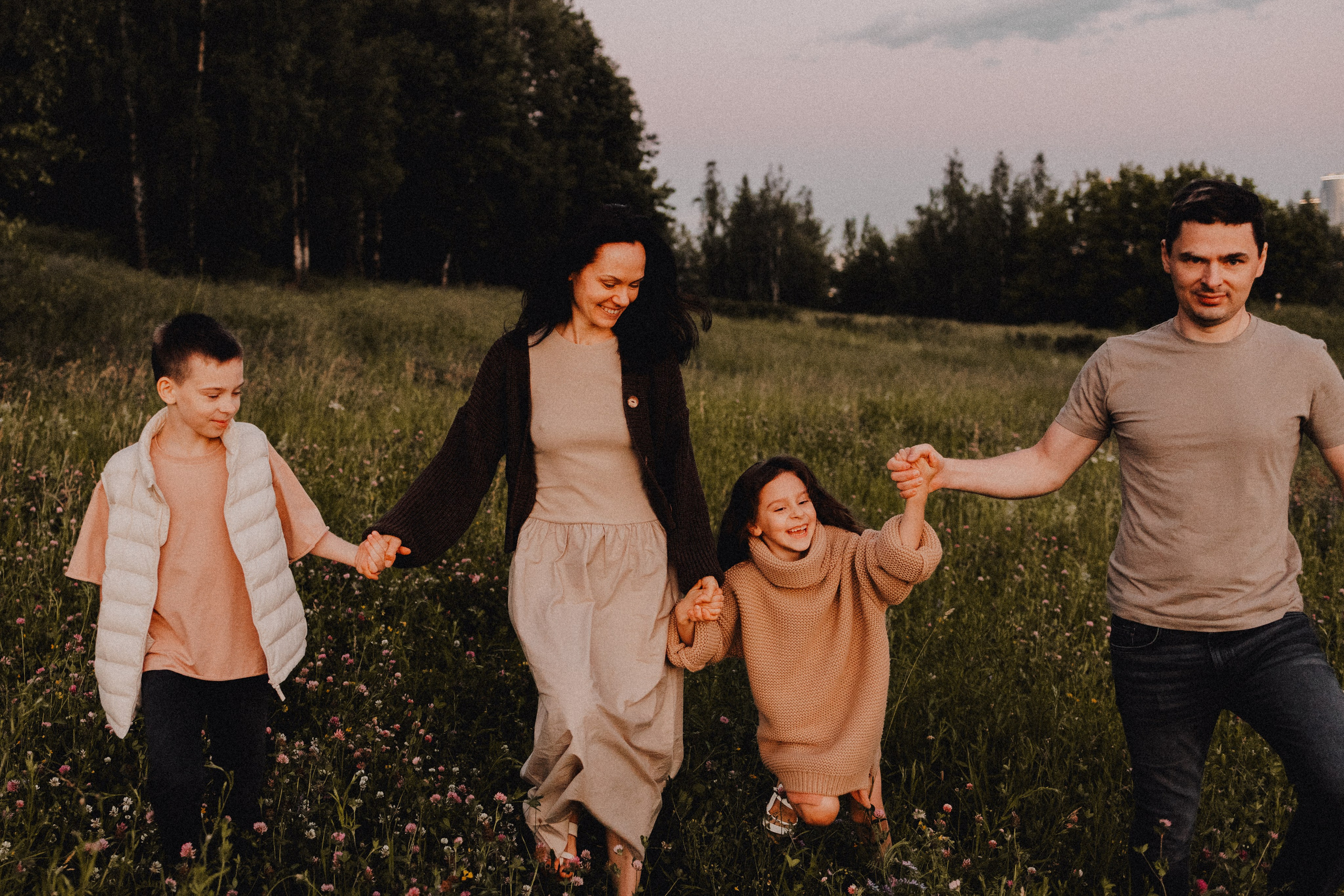 Илья, Катя, Ваня и Соня. Семейный фотограф Москва