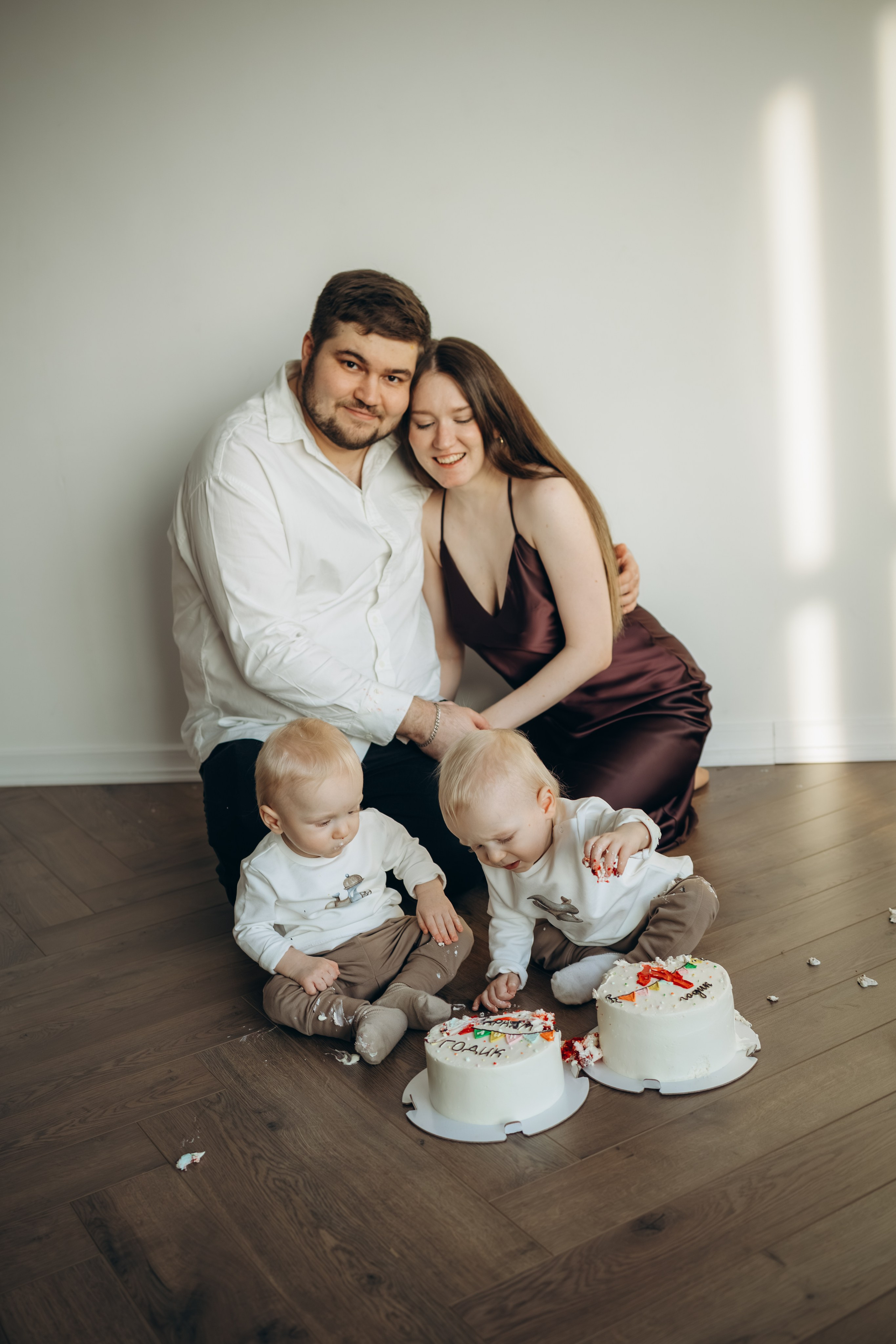 Саше и Леше 1 годик!. Семейный фотограф новорожденных (домашний ньюборн) | УФА |Гульнара Зиновьева