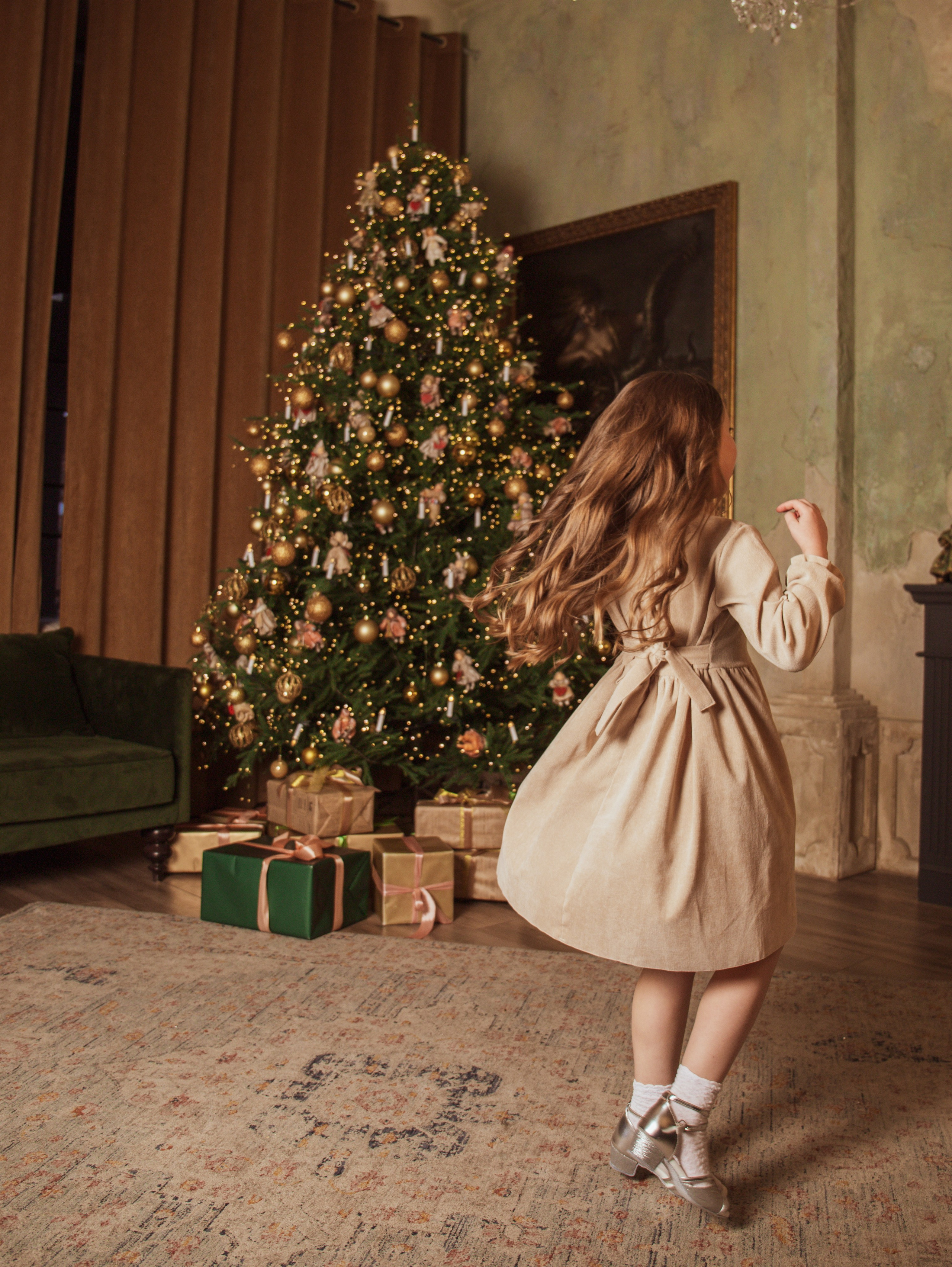 Мама с дочкой, новогодняя сьемка. Свадебный и семейный фотограф в Москве Мила Широких
