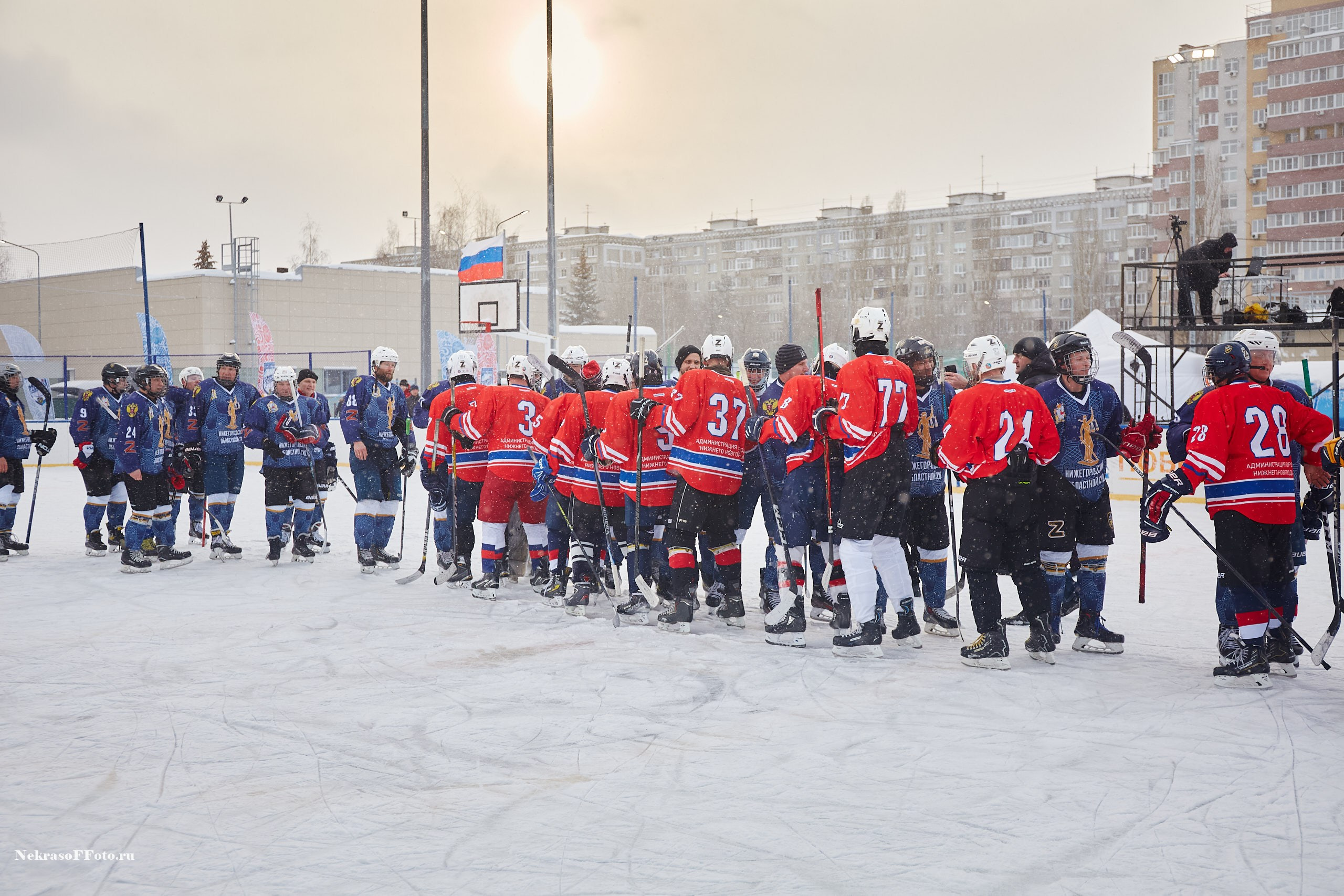 Турнир по хоккею «Русская классика» в рамках Офицерской хоккейной лиги. Спортивный фотограф Некрасов Денис