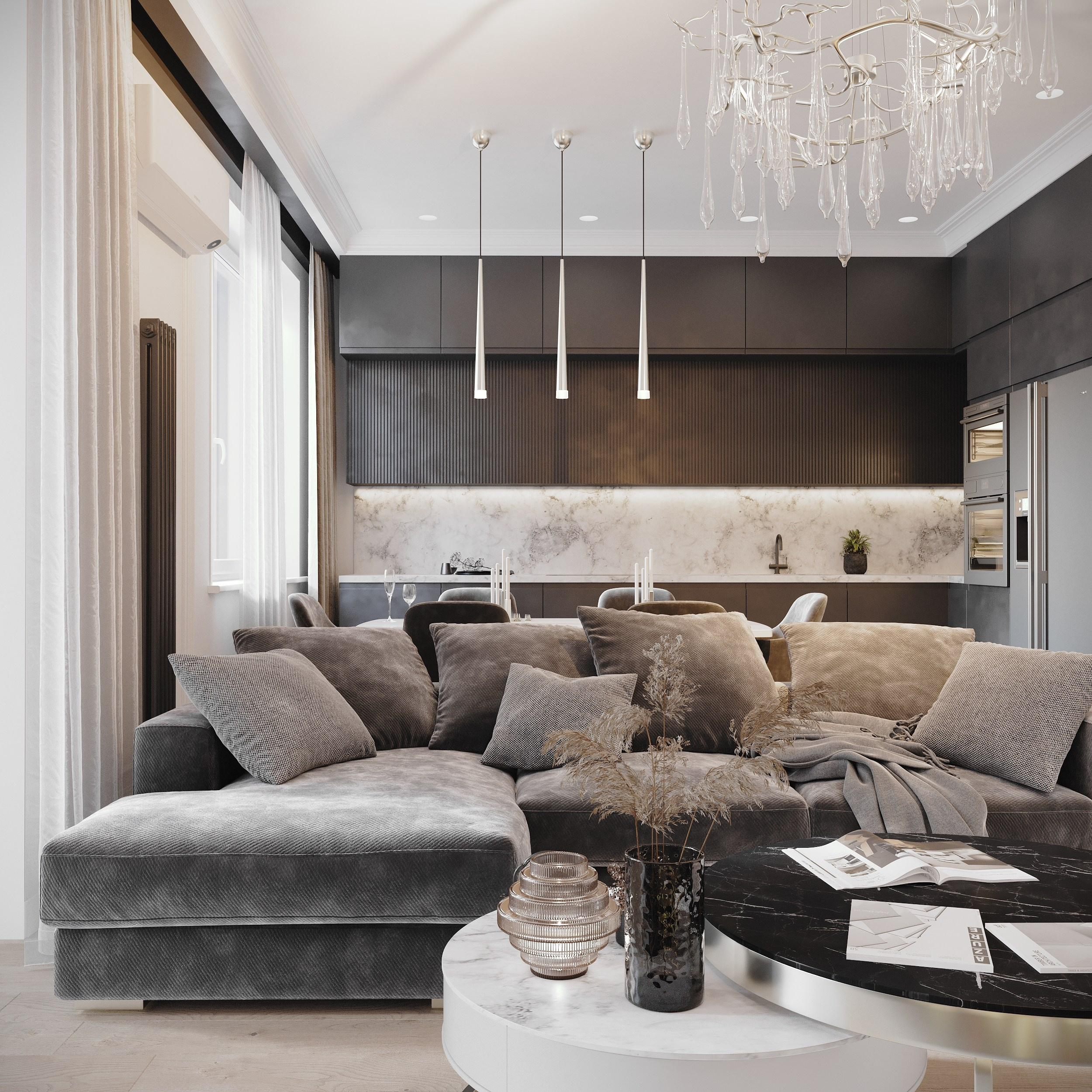 Визуализация квартиры для девушки-фотографа. Студия 3d визуализации Arcviz