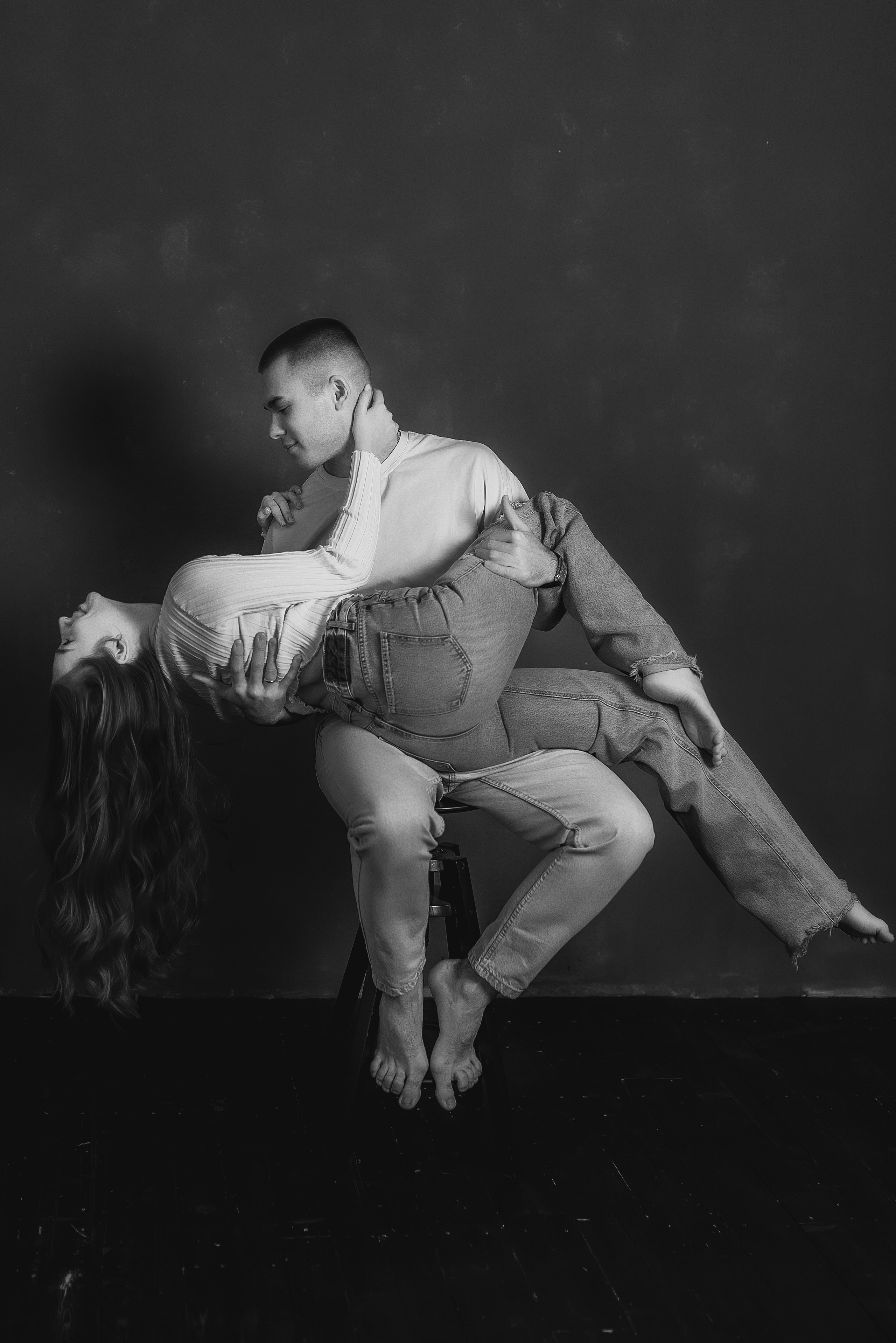 Love story в ЧБ. Семейный, детский фотограф в Воронеже Анна Никитина