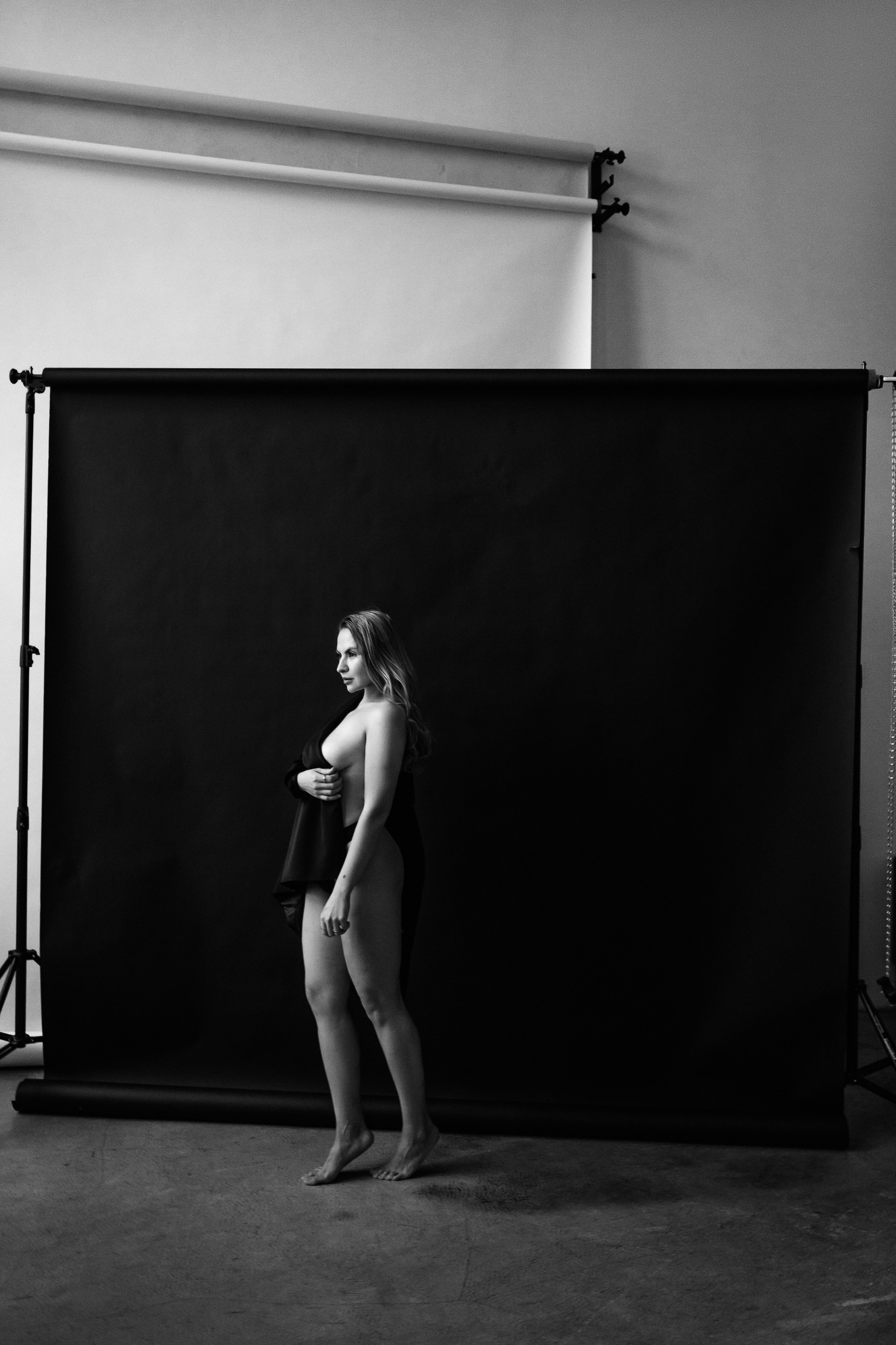 Марина в студии. Портретный фотограф в Москве Ольга Акушко