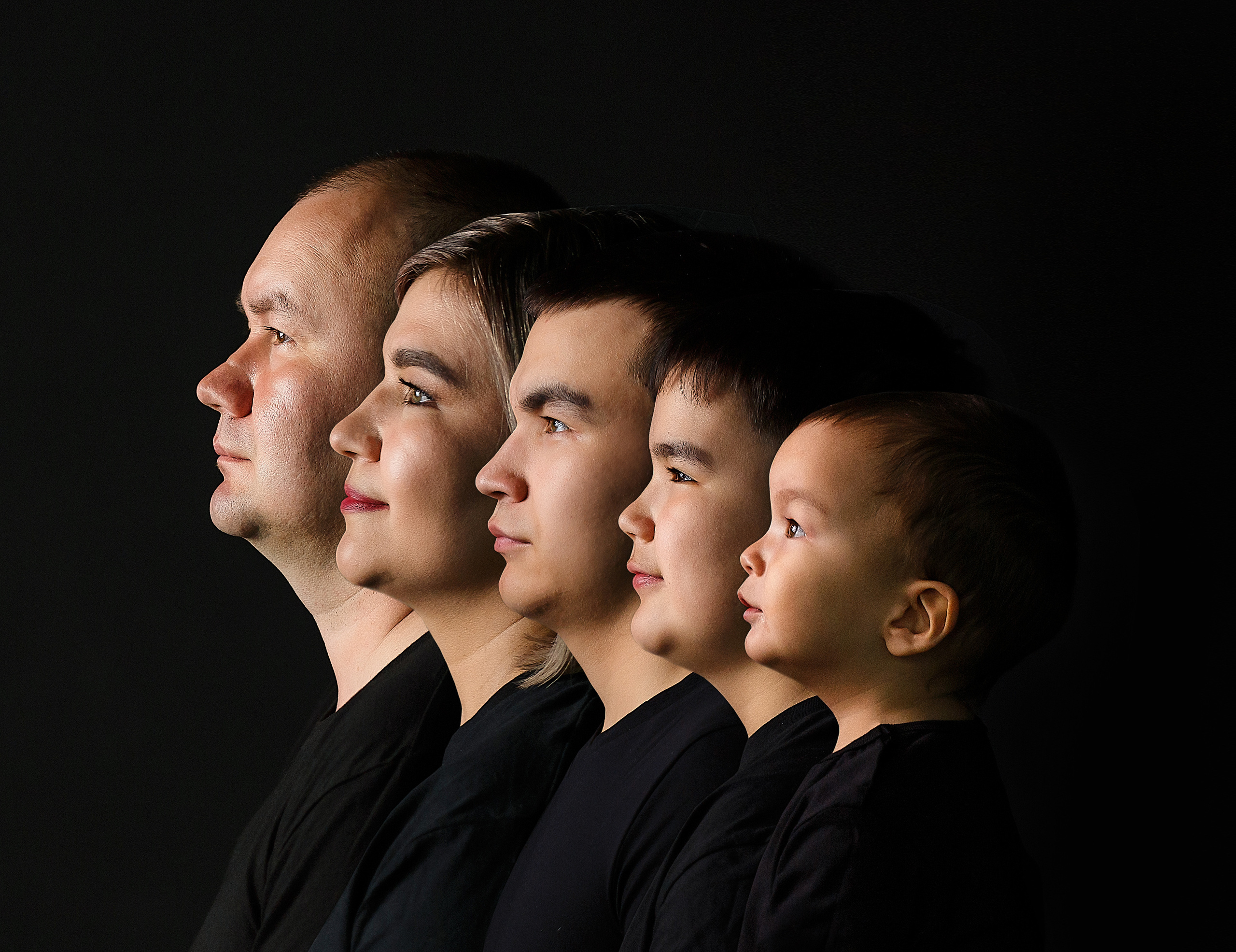 Семейный трендовый портрет. Семейный и детский фотограф в Стерлитамаке Разина Рахмангулова