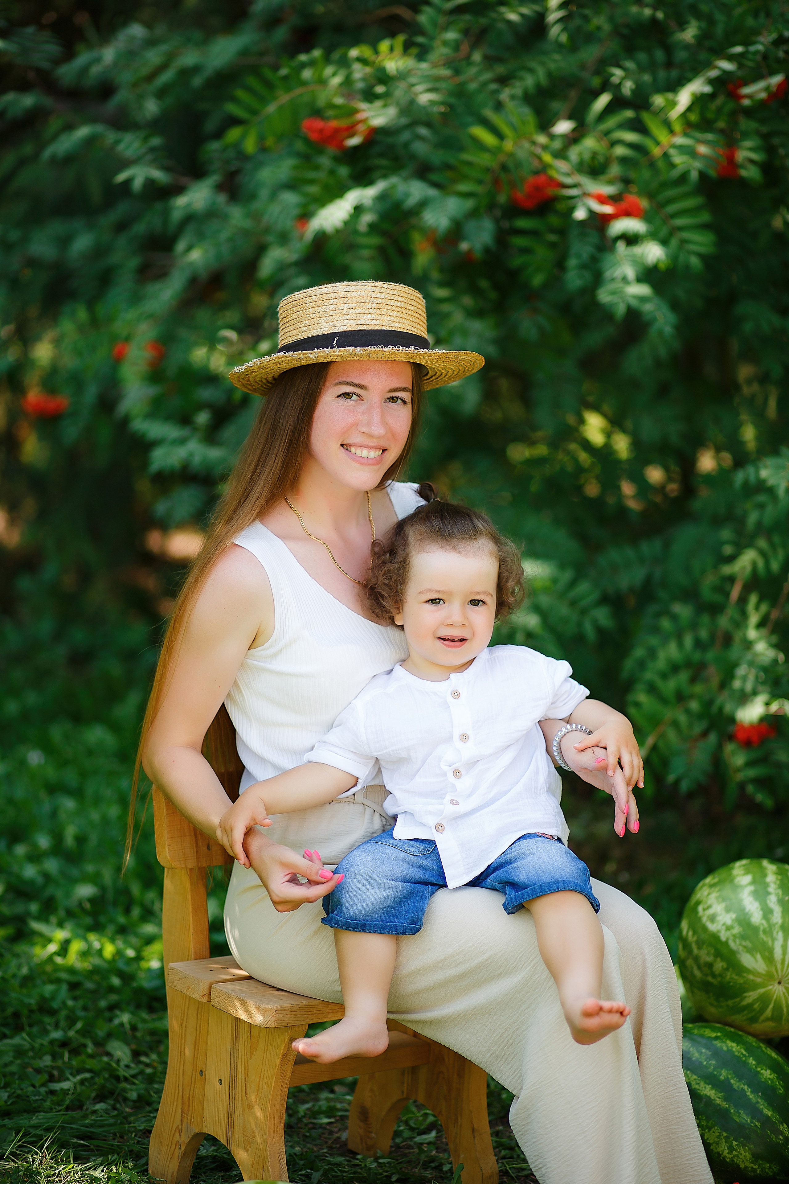 Детская фотосессия с арбузами. Семейный и детский фотограф в Стерлитамаке Разина Рахмангулова