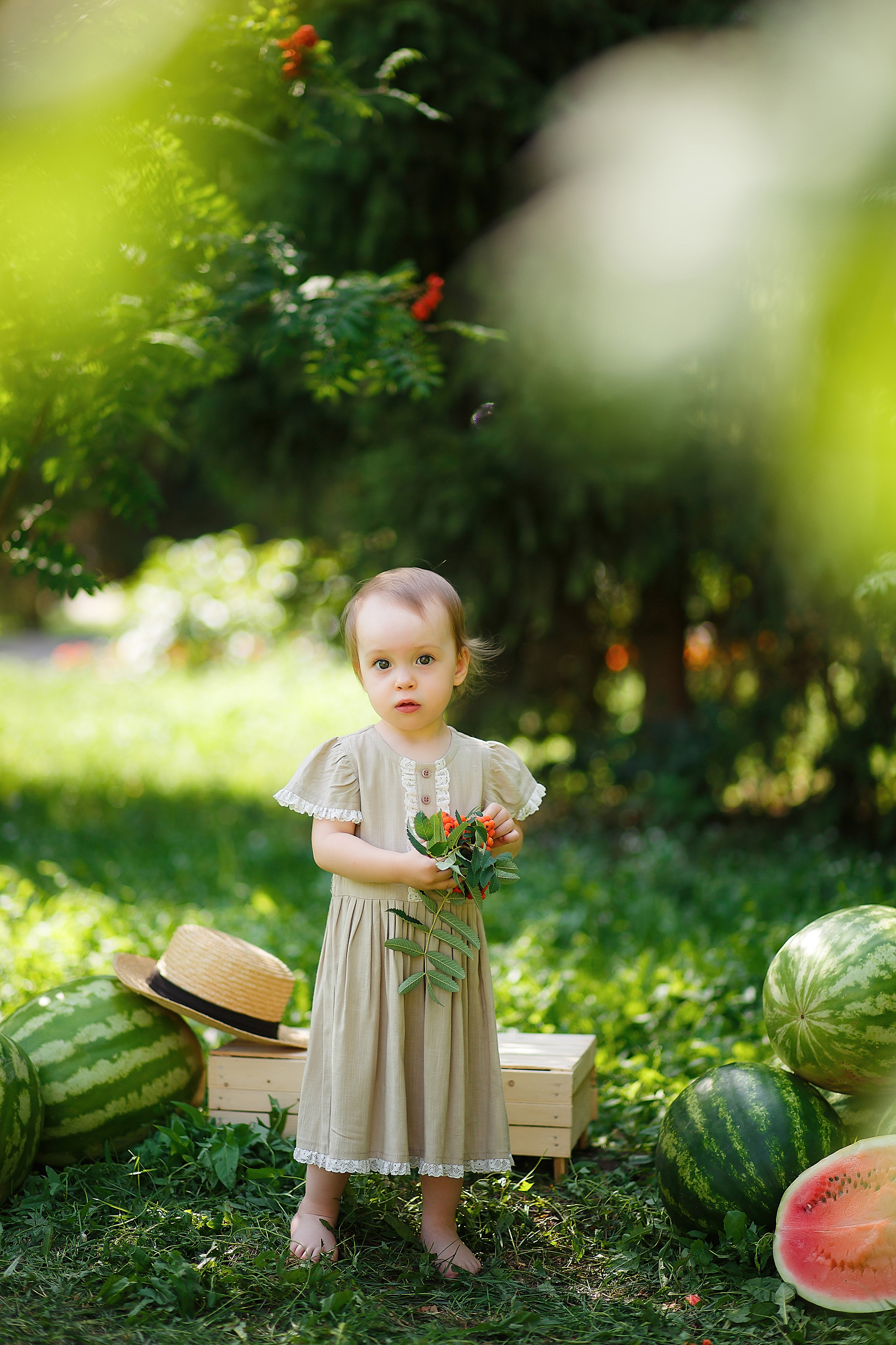 Детская фотосессия с арбузами. Семейный и детский фотограф в Стерлитамаке Разина Рахмангулова