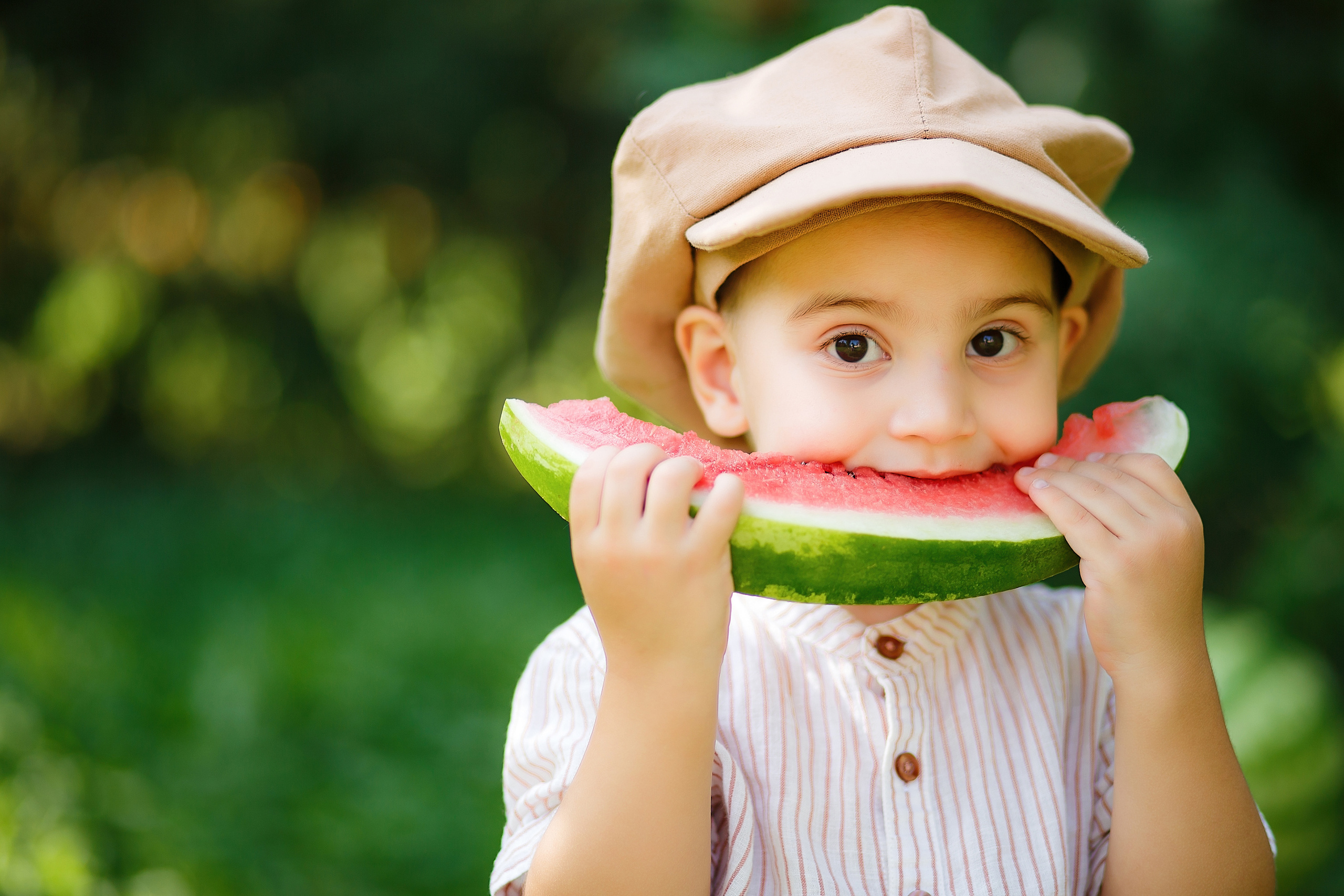 Детская фотосессия с арбузами. Семейный и детский фотограф в Стерлитамаке Разина Рахмангулова