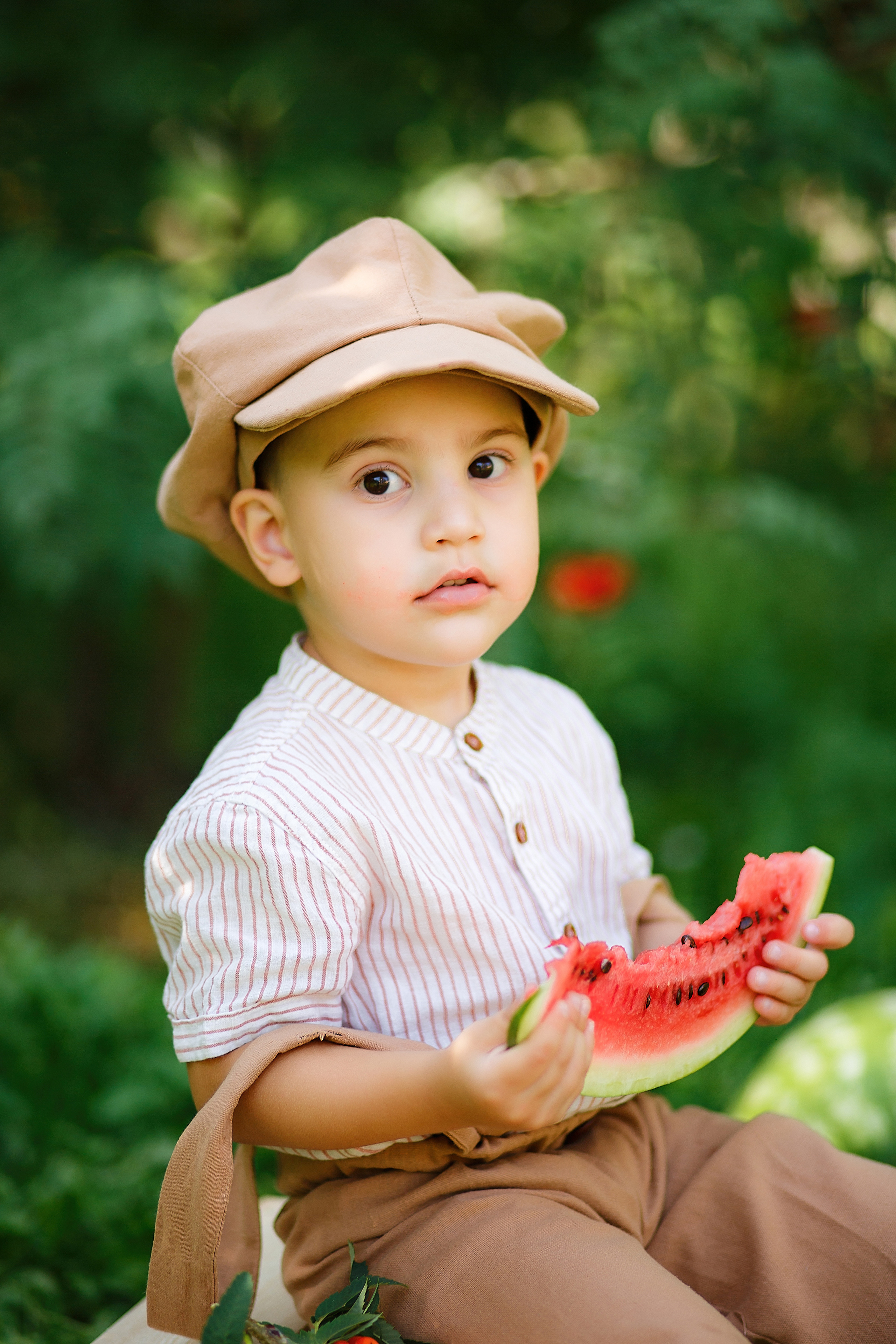 Детская фотосессия с арбузами. Семейный и детский фотограф в Стерлитамаке Разина Рахмангулова