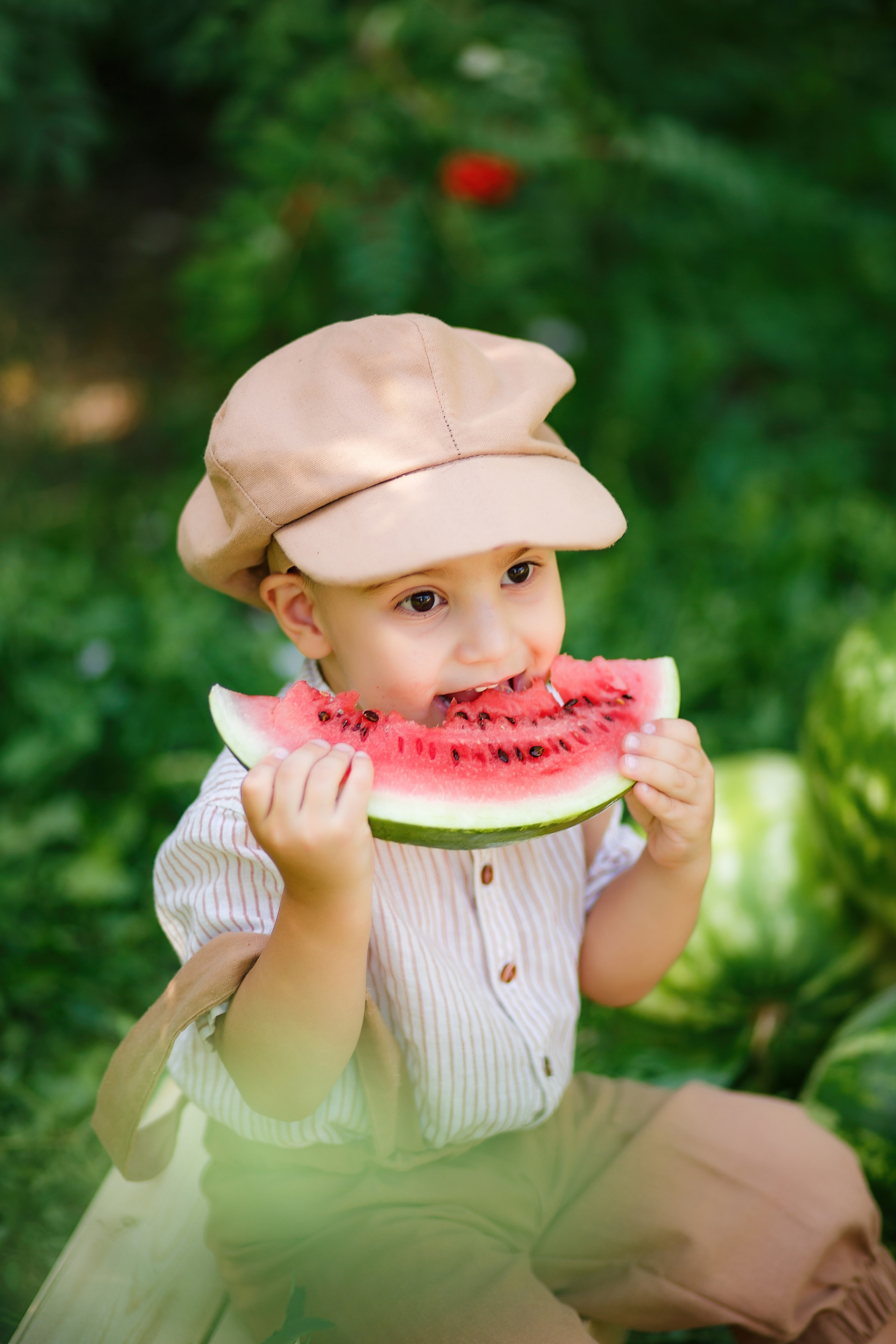 Детская фотосессия с арбузами. Семейный и детский фотограф в Стерлитамаке Разина Рахмангулова