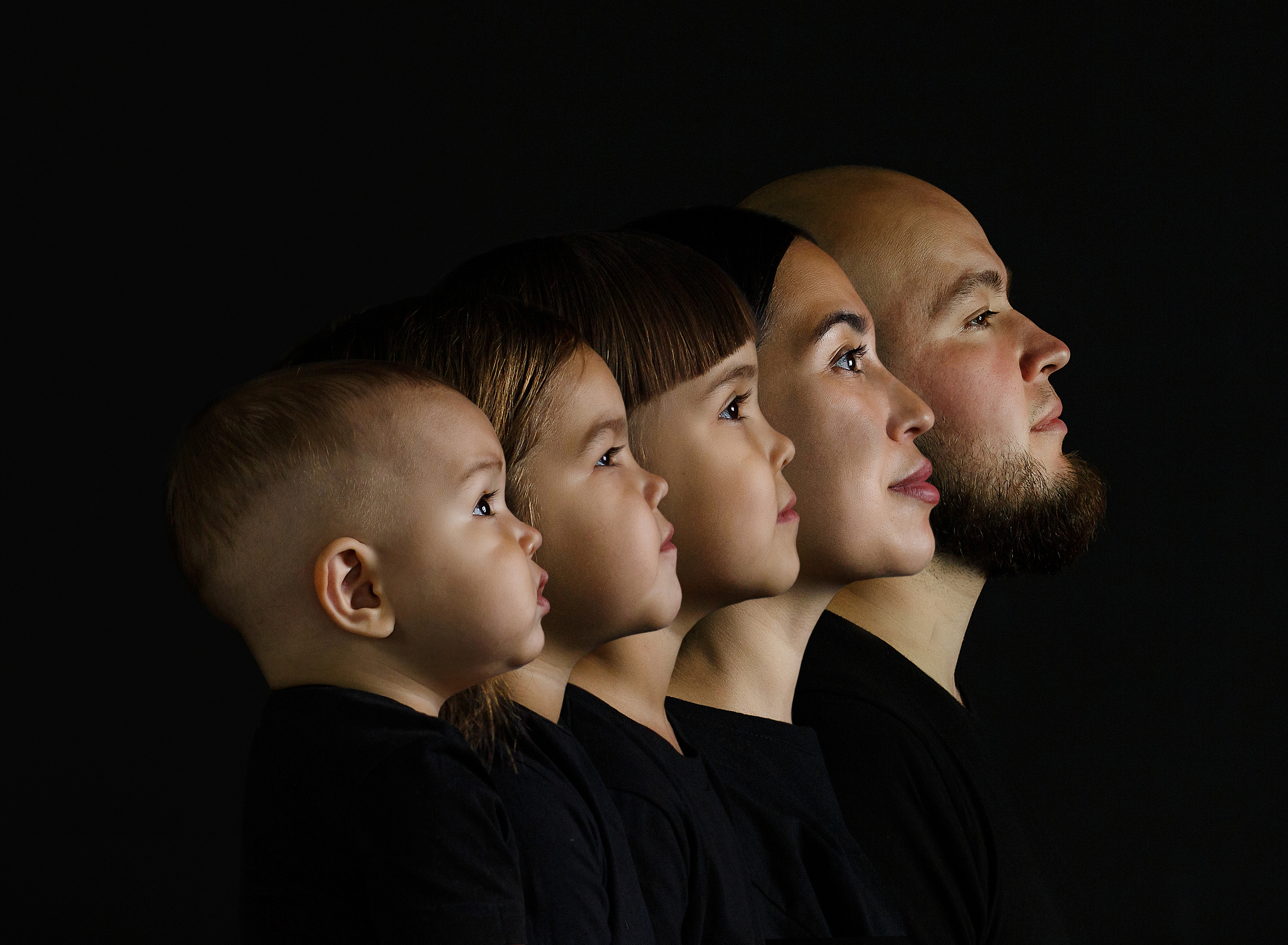 Семейный трендовый портрет. Семейный и детский фотограф в Стерлитамаке Разина Рахмангулова