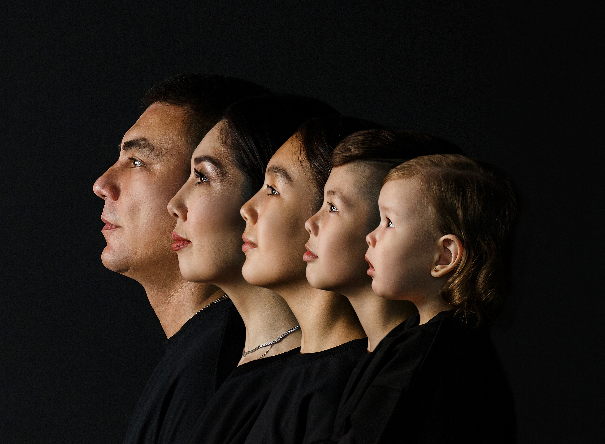 Семейный трендовый портрет. Семейный и детский фотограф в Стерлитамаке Разина Рахмангулова