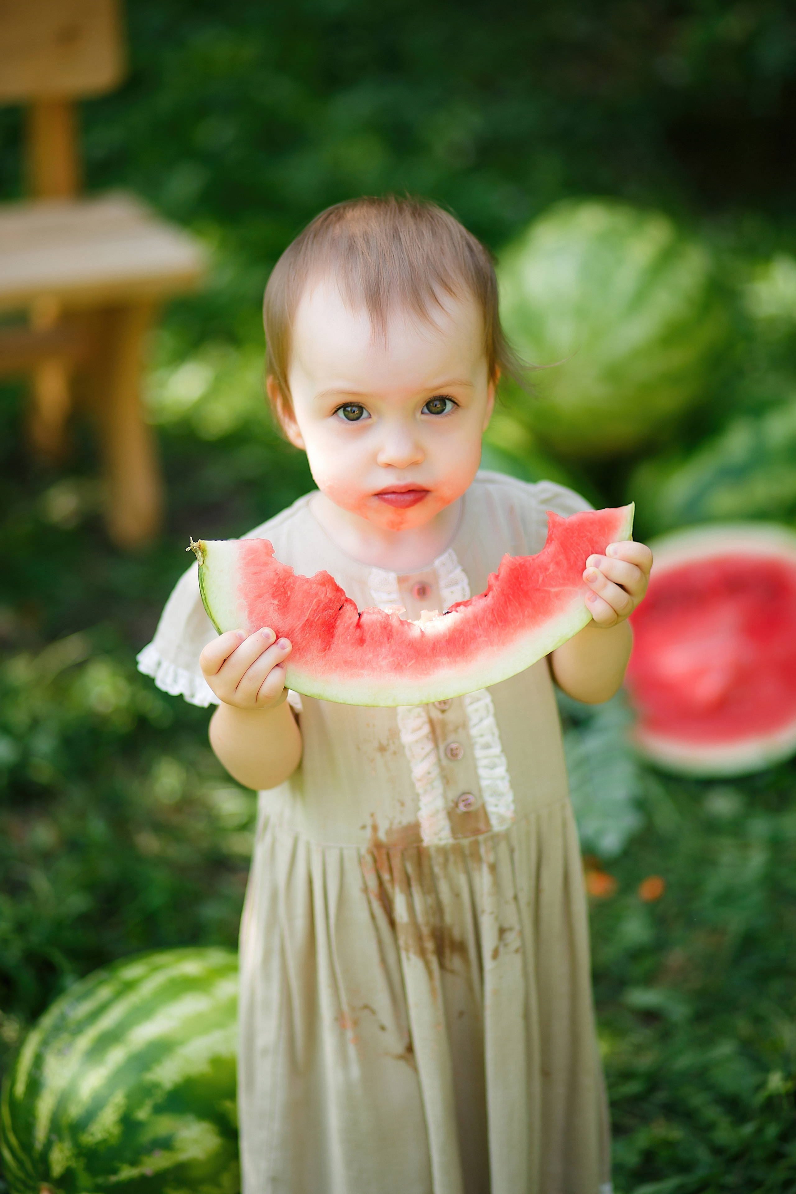 Детская фотосессия с арбузами. Семейный и детский фотограф в Стерлитамаке Разина Рахмангулова