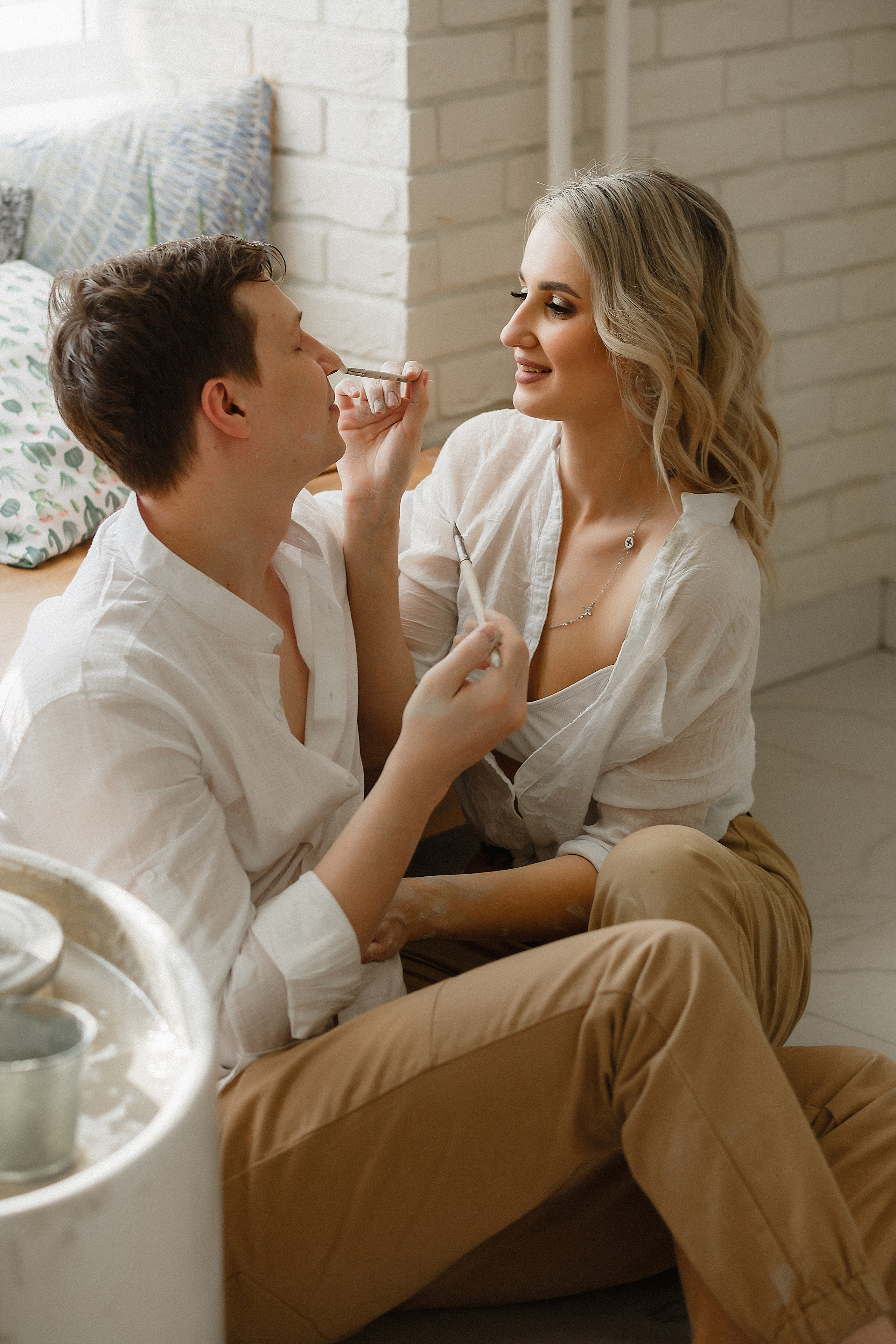 Фотосессия пары в гончарной мастерской. Семейный и детский фотограф в Стерлитамаке Разина Рахмангулова