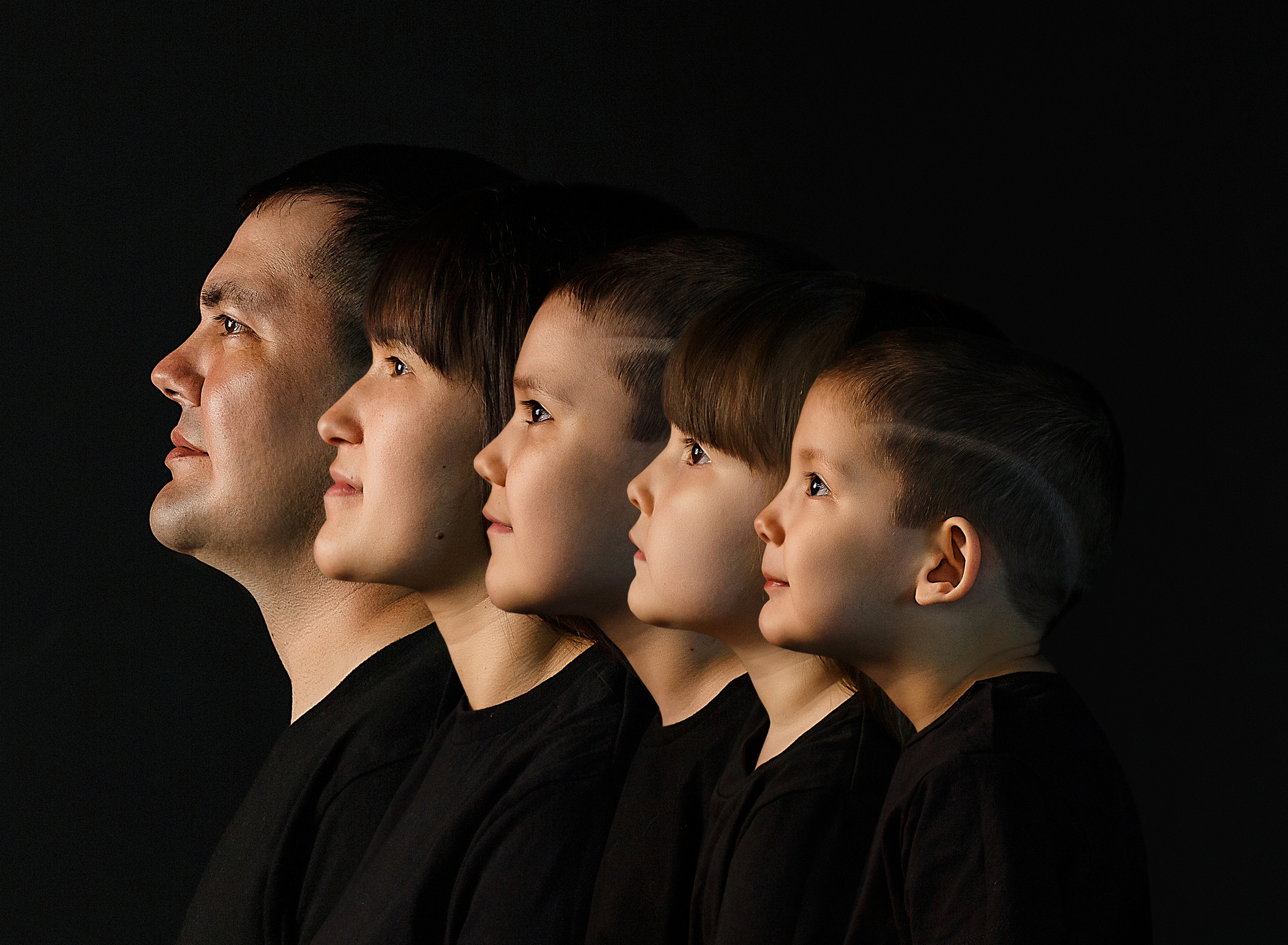 Семейный трендовый портрет. Семейный и детский фотограф в Стерлитамаке Разина Рахмангулова