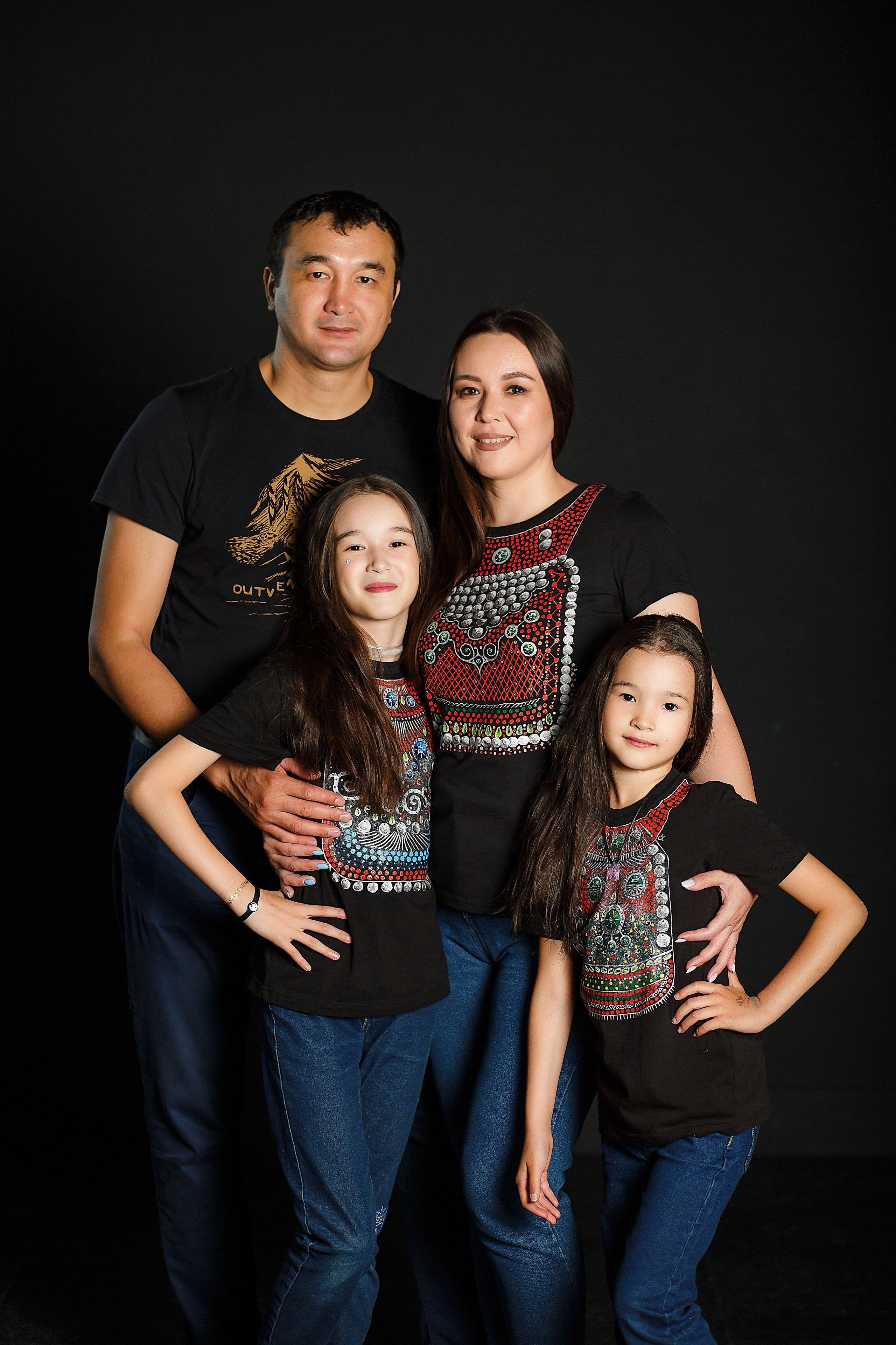 Семейный трендовый портрет. Семейный и детский фотограф в Стерлитамаке Разина Рахмангулова