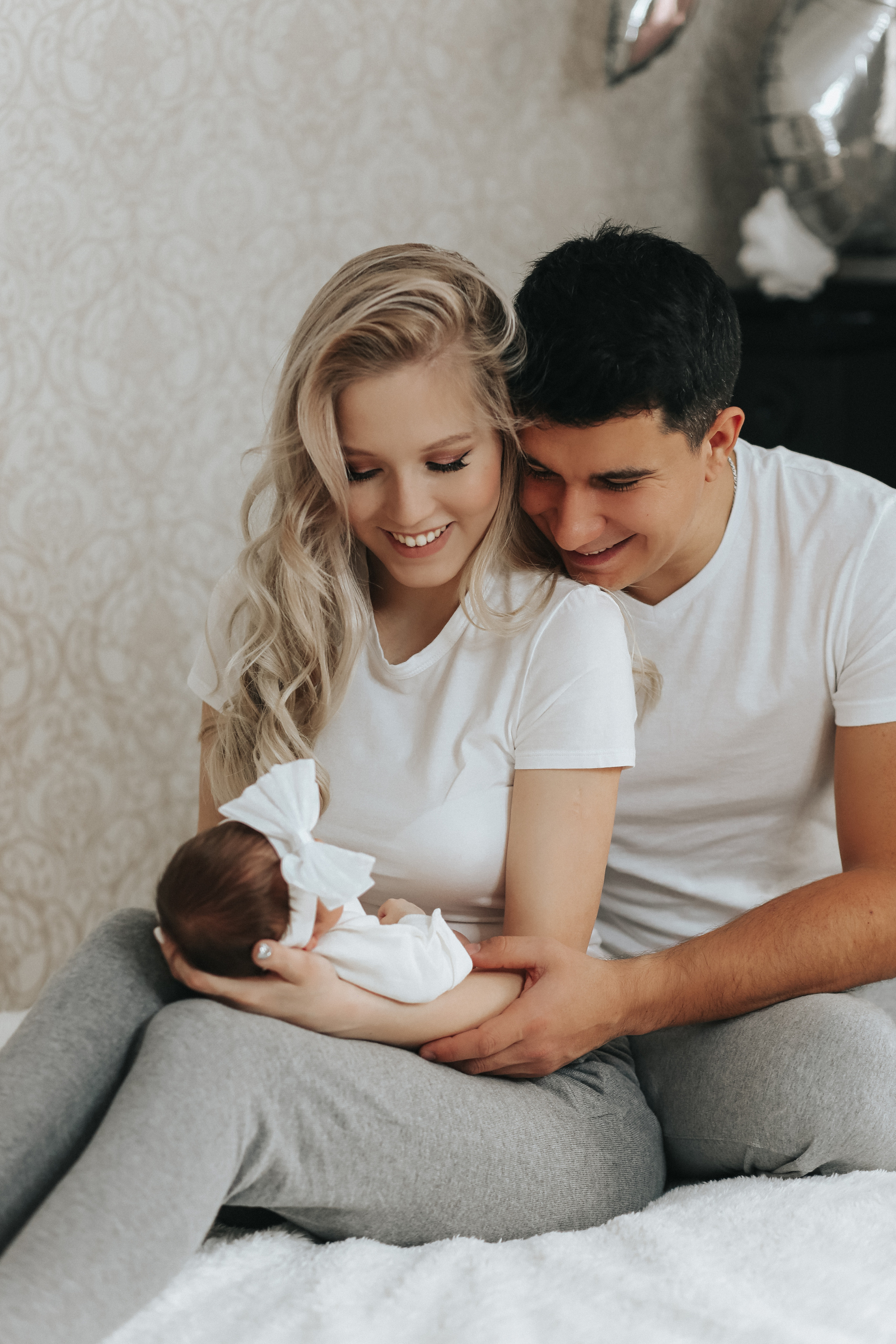 Домашняя фотосессия с новорожденным. Семейный и детский фотограф в Стерлитамаке Разина Рахмангулова