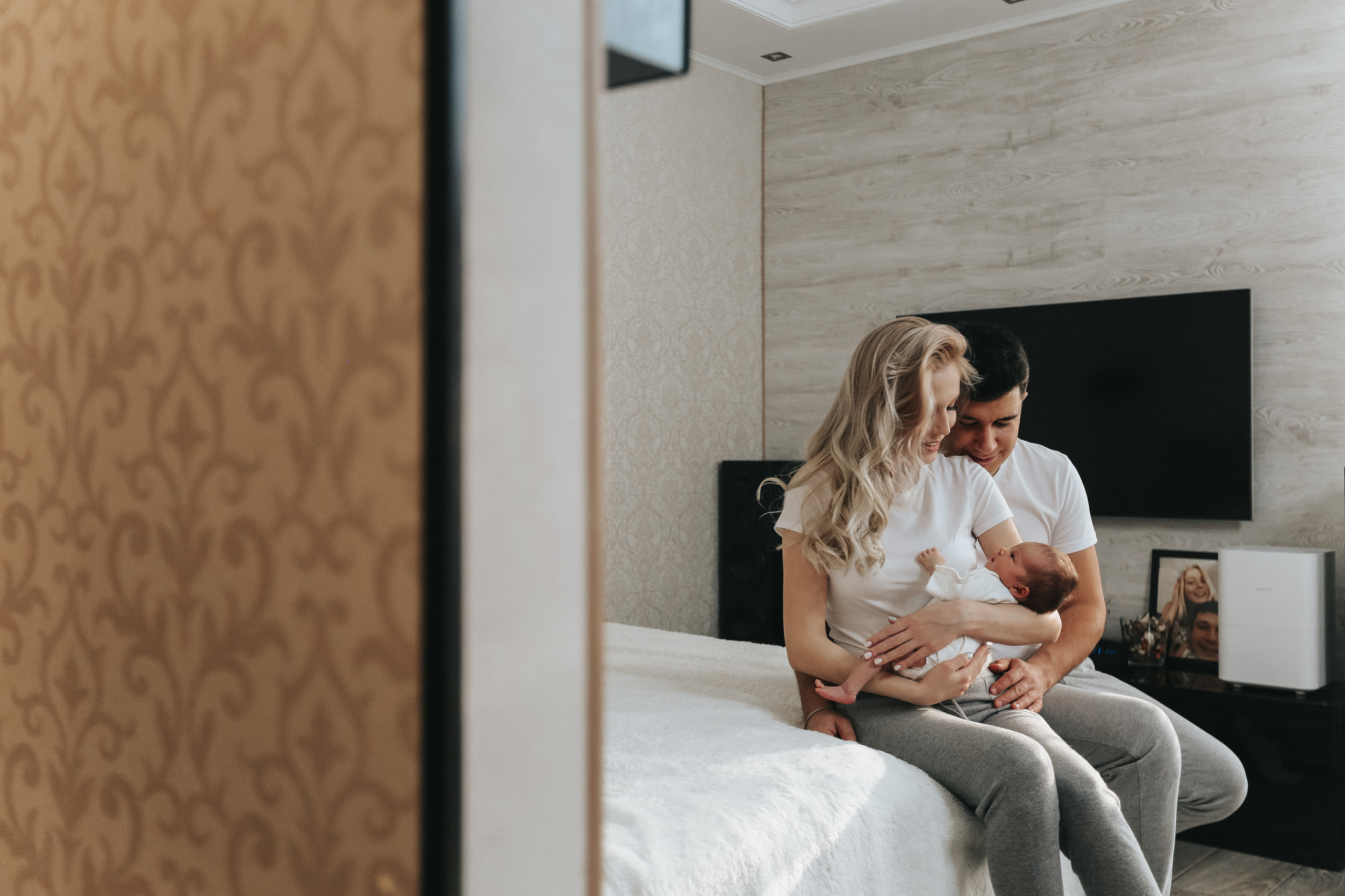 Домашняя фотосессия с новорожденным. Семейный и детский фотограф в Стерлитамаке Разина Рахмангулова