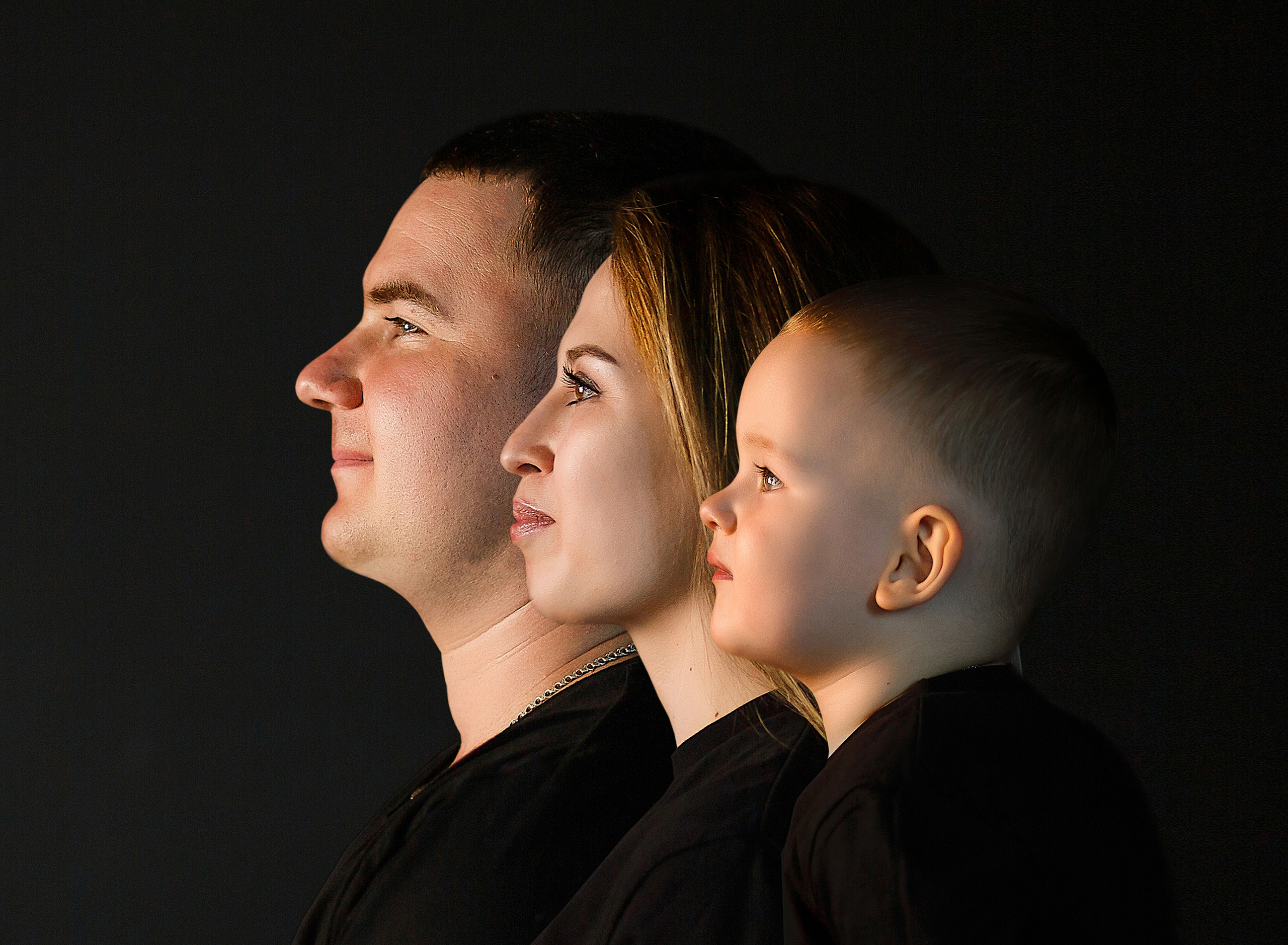 Семейный трендовый портрет. Семейный и детский фотограф в Стерлитамаке Разина Рахмангулова