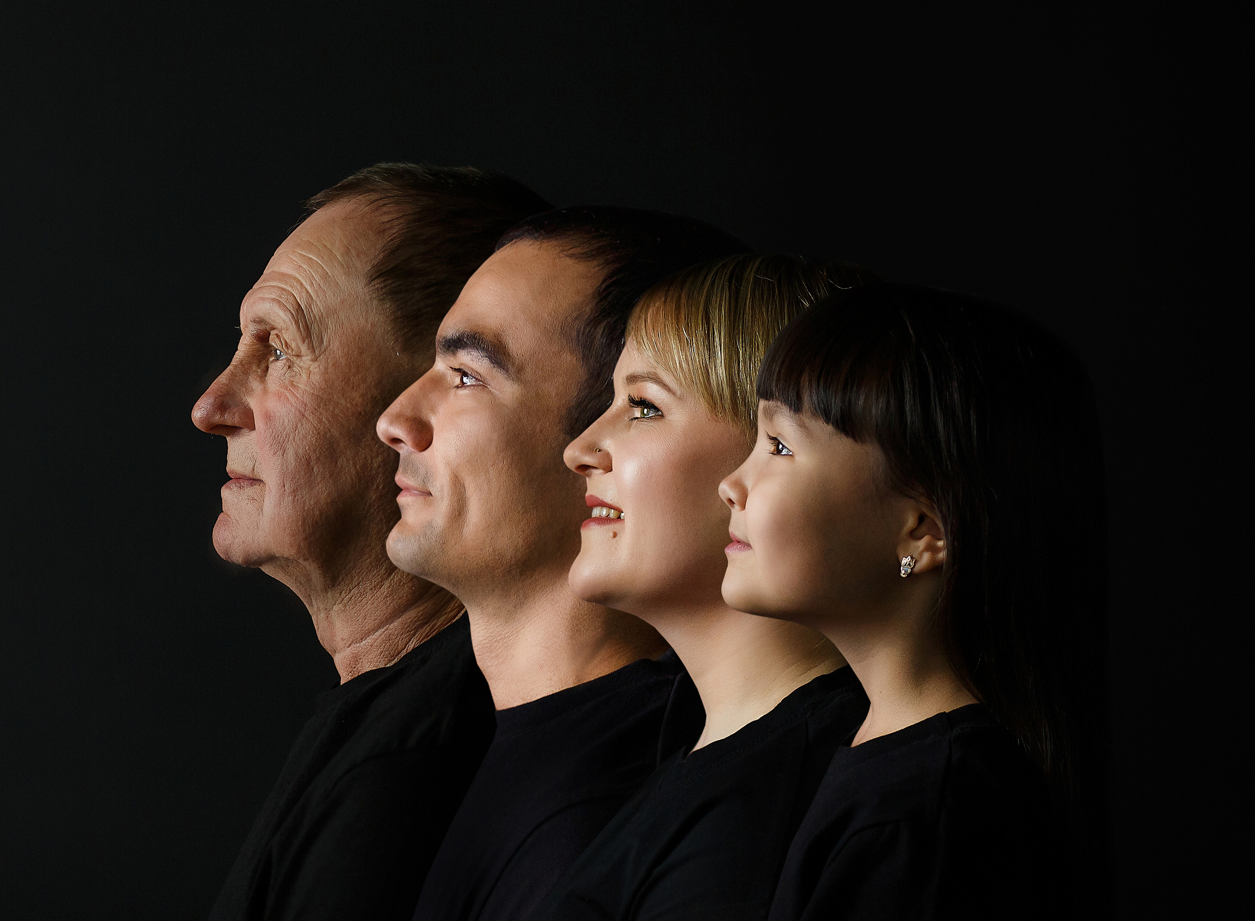 Семейный трендовый портрет. Семейный и детский фотограф в Стерлитамаке Разина Рахмангулова