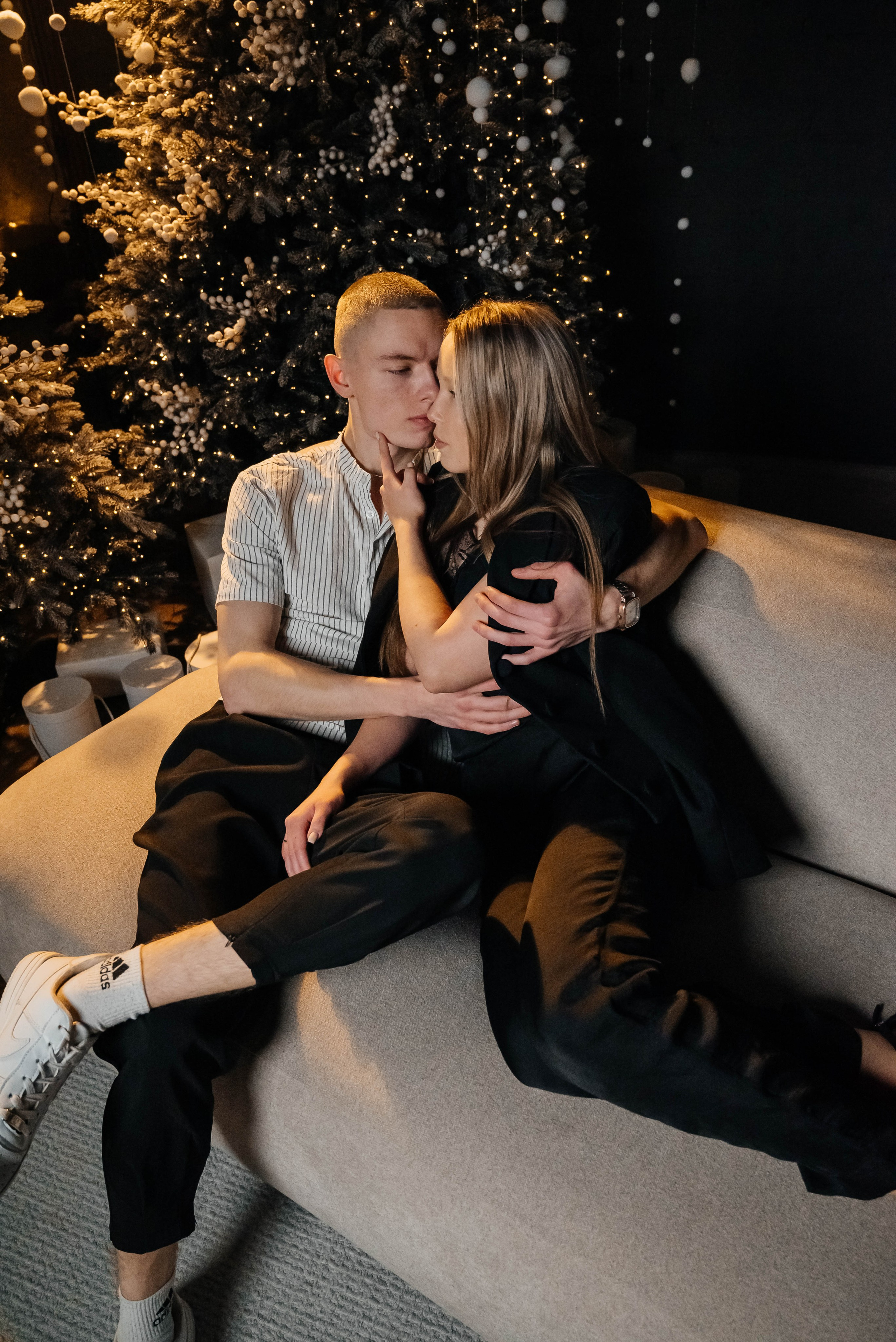 Новогодняя съёмка для Виктории и Вадима. Свадебный и семейный фотограф г. Ярославль Савинская Анастасия