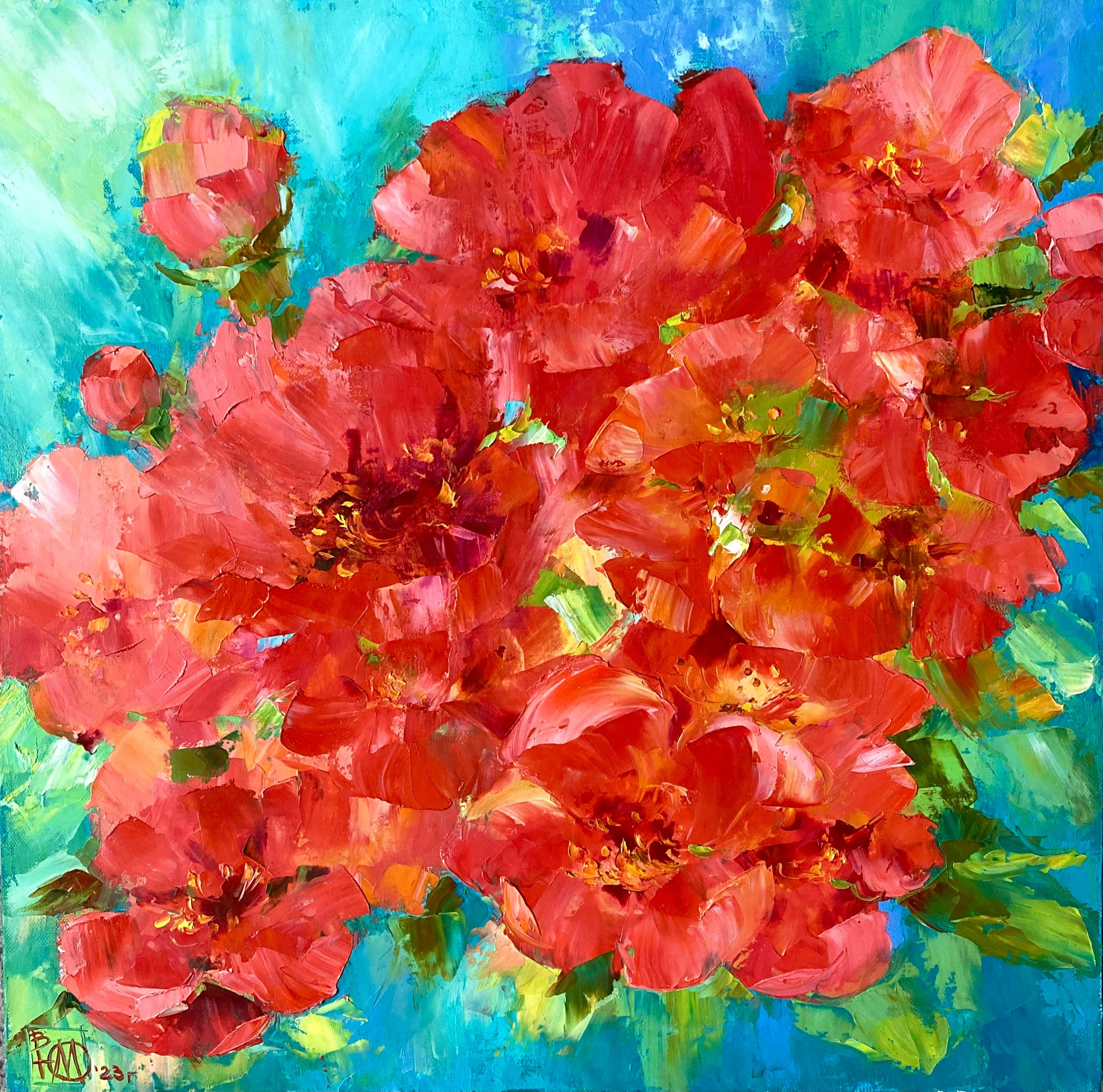 "Это любовь!" холст/масло, 50x50, 2023