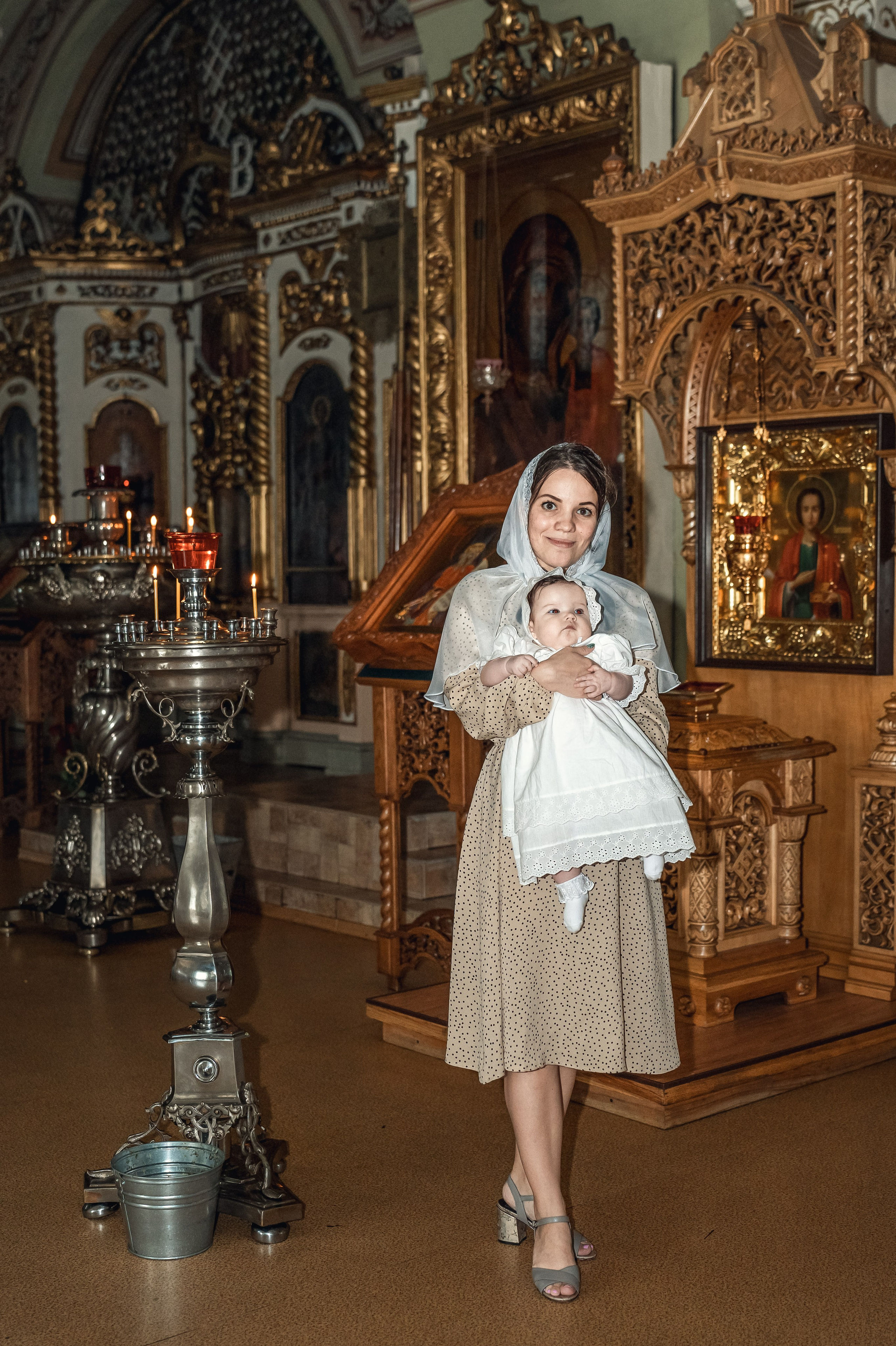 Крещение Софии в соборе Всех Святых. Фотограф на Крещение Тула и Венчание в Туле, детский и семейный фотограф