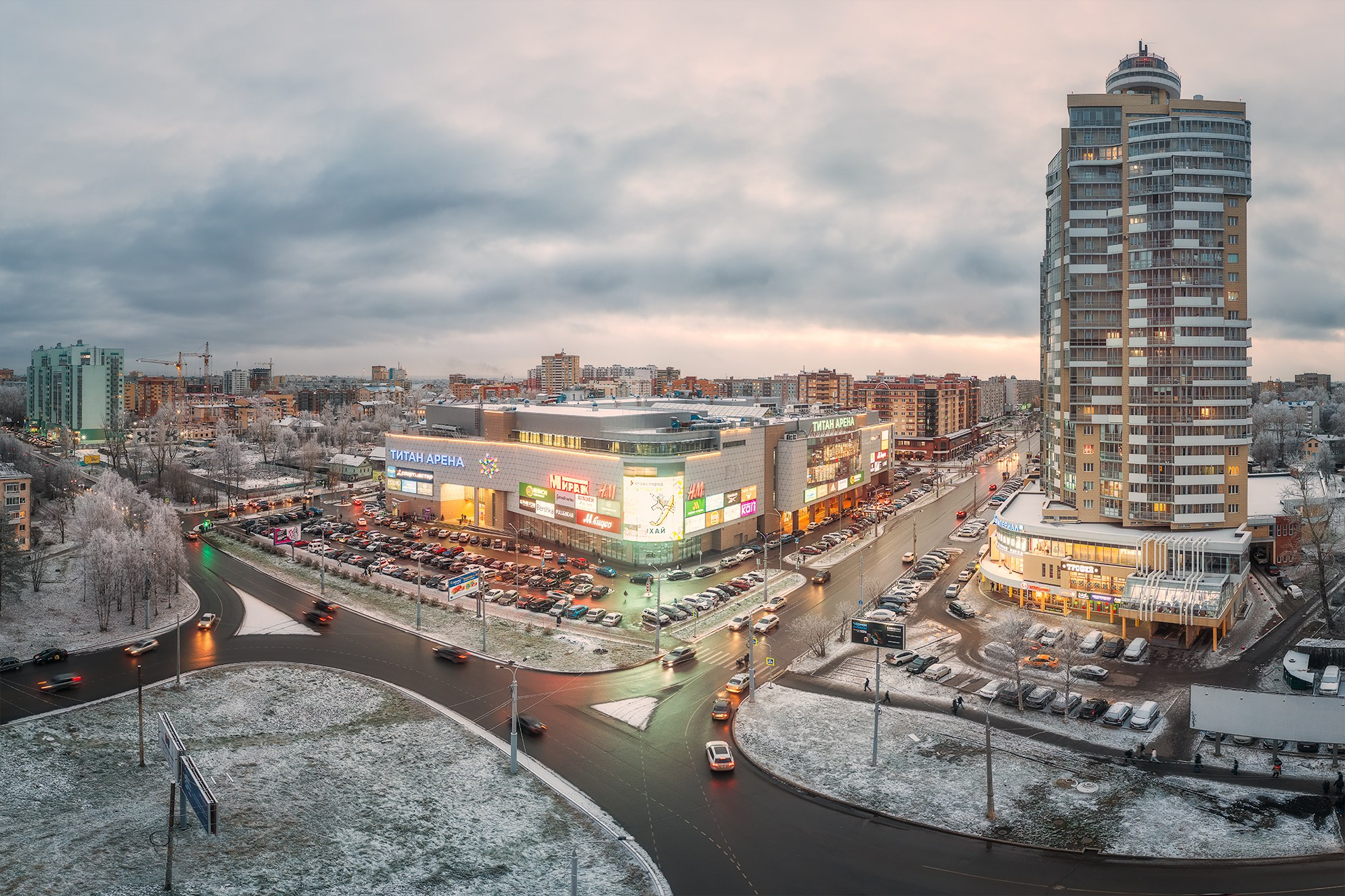 Город. Аэросъемка в Архангельске, Александр Ермолин