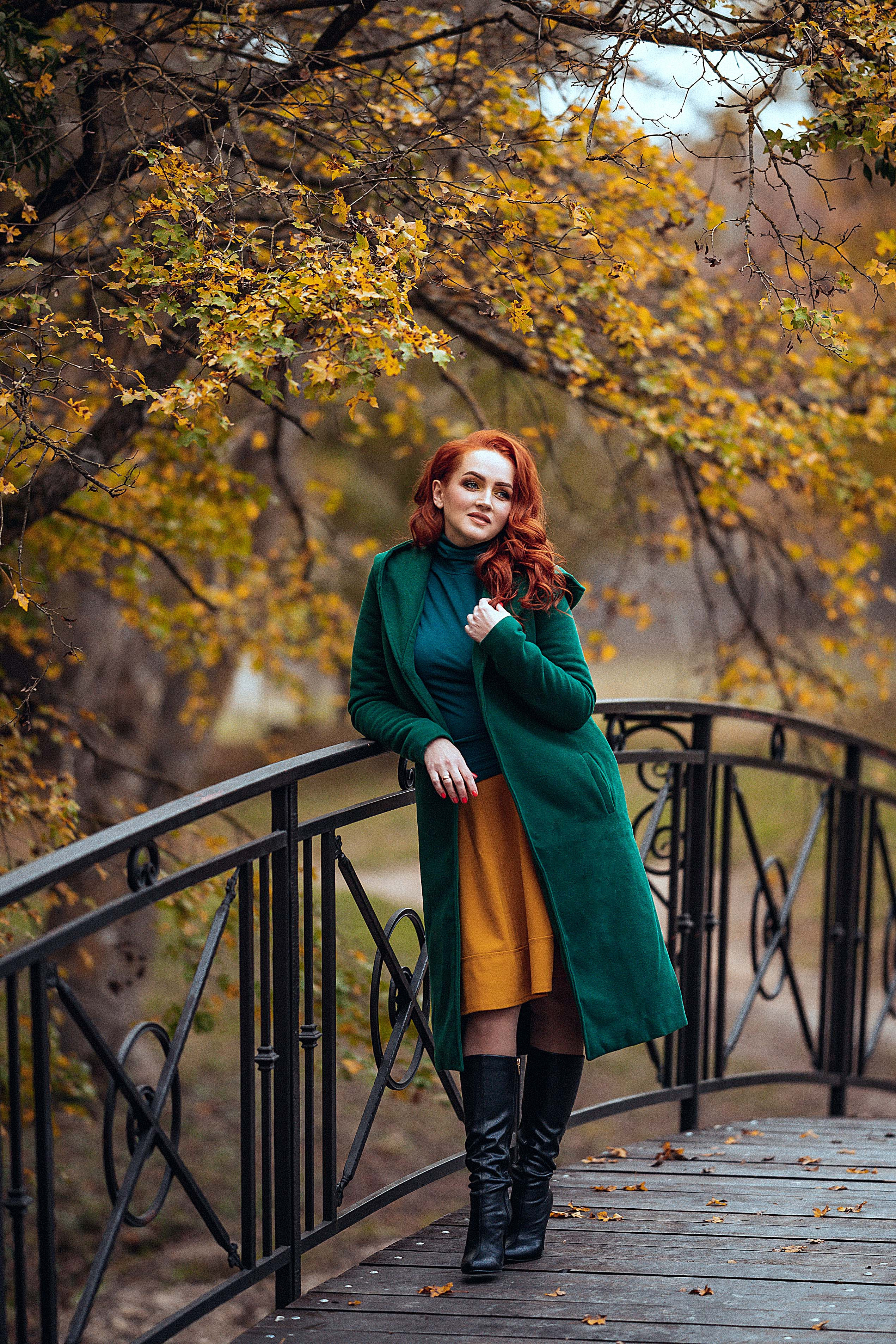 Осенняя фотосессия, рыжая девушка, фотосессия осенью, красивая осень. Свадебный фотограф Новороссийск Марина КрамарИна Полещук