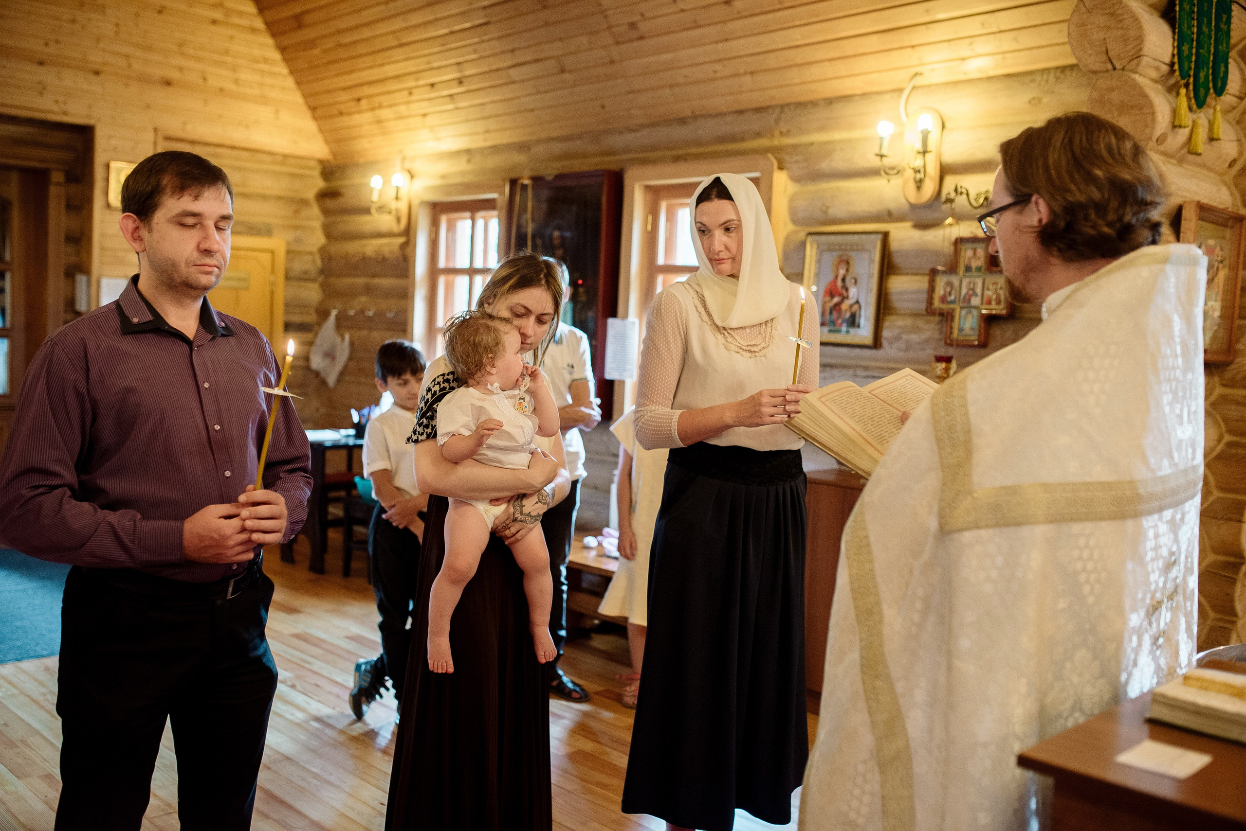 Крещение Глашеньки. Фотограф Мария Стрелкова