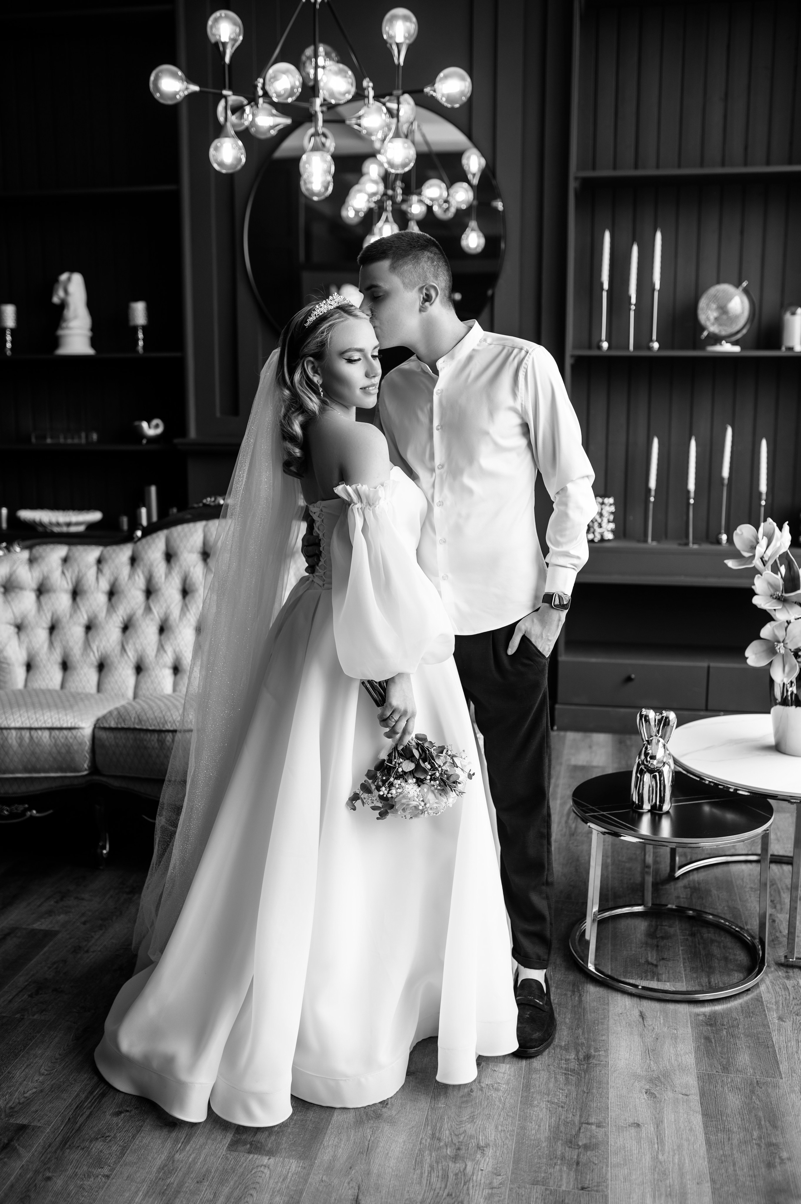 Свадебная фотосессия в фотостудии Аврора зал Эклипс. Семейный и свадебный фотограф в Донецке и Макеевке Дяченко Наталья