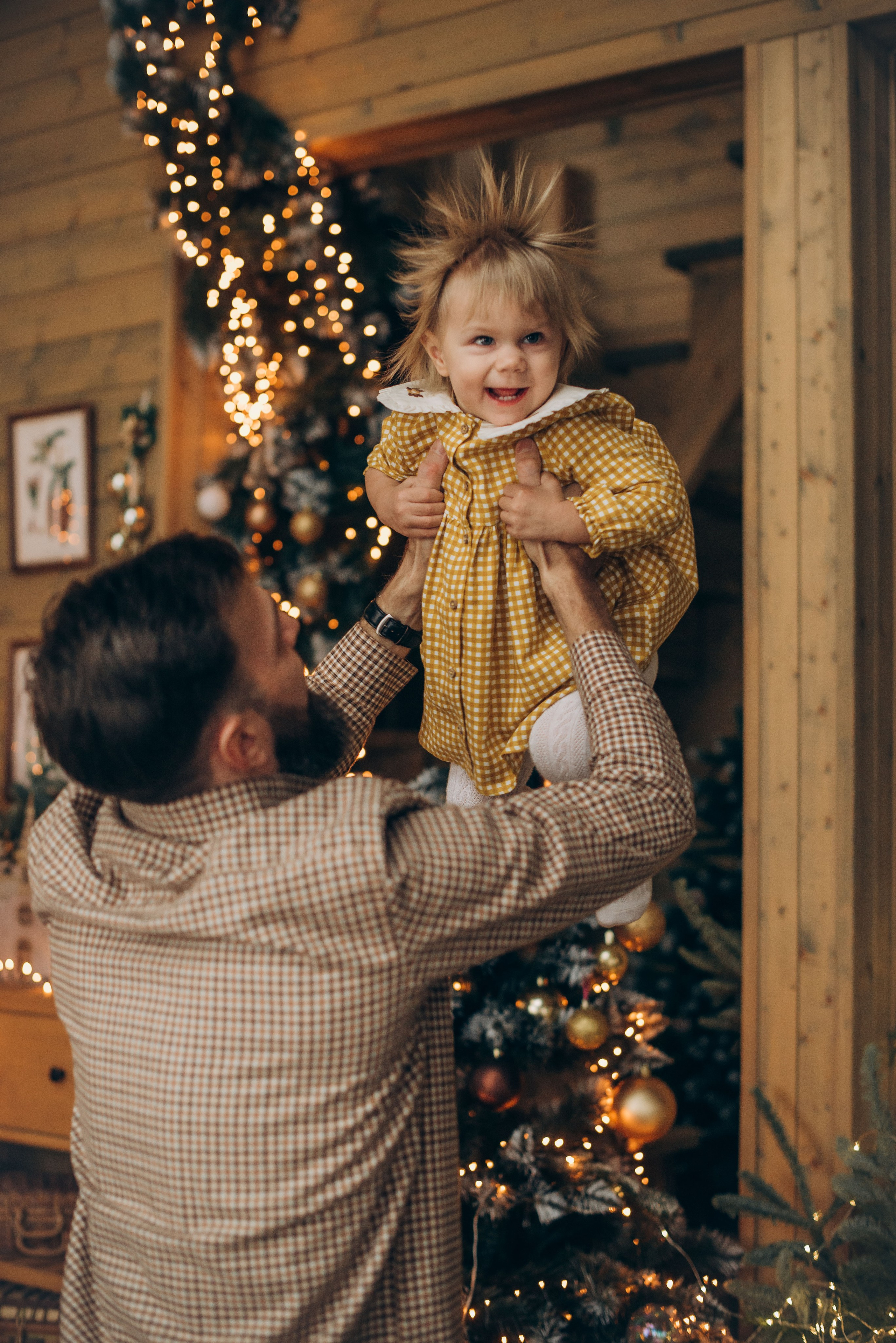 Семейная новогодняя фотосессия в студии. Семейный фотограф в Домодедово и Москве Елена Пичугина
