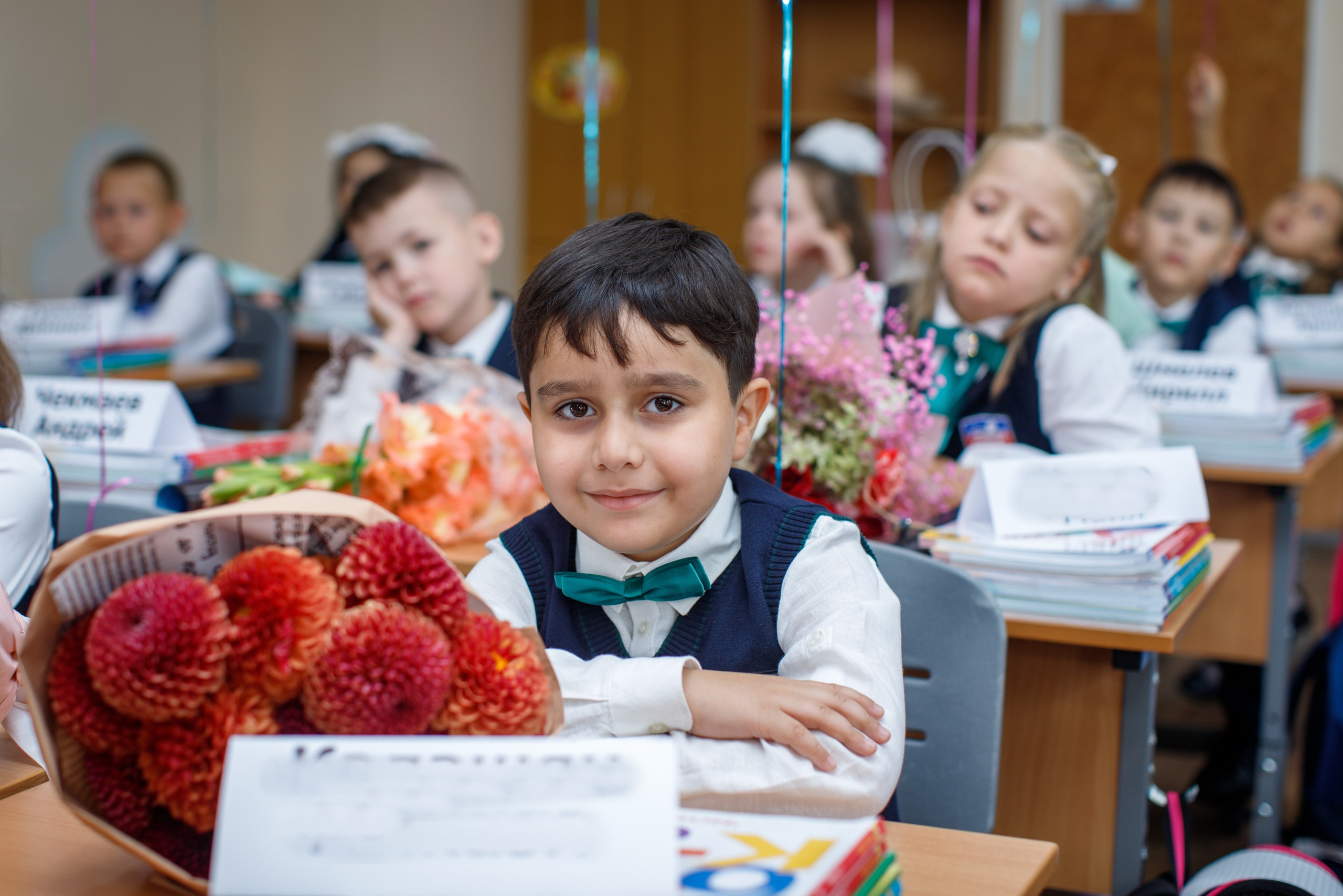 1 сентября / 1 класс / Гимназия № 1558 / г. Москва. Детский и семейный фотограф Мария Киселёва. Москва