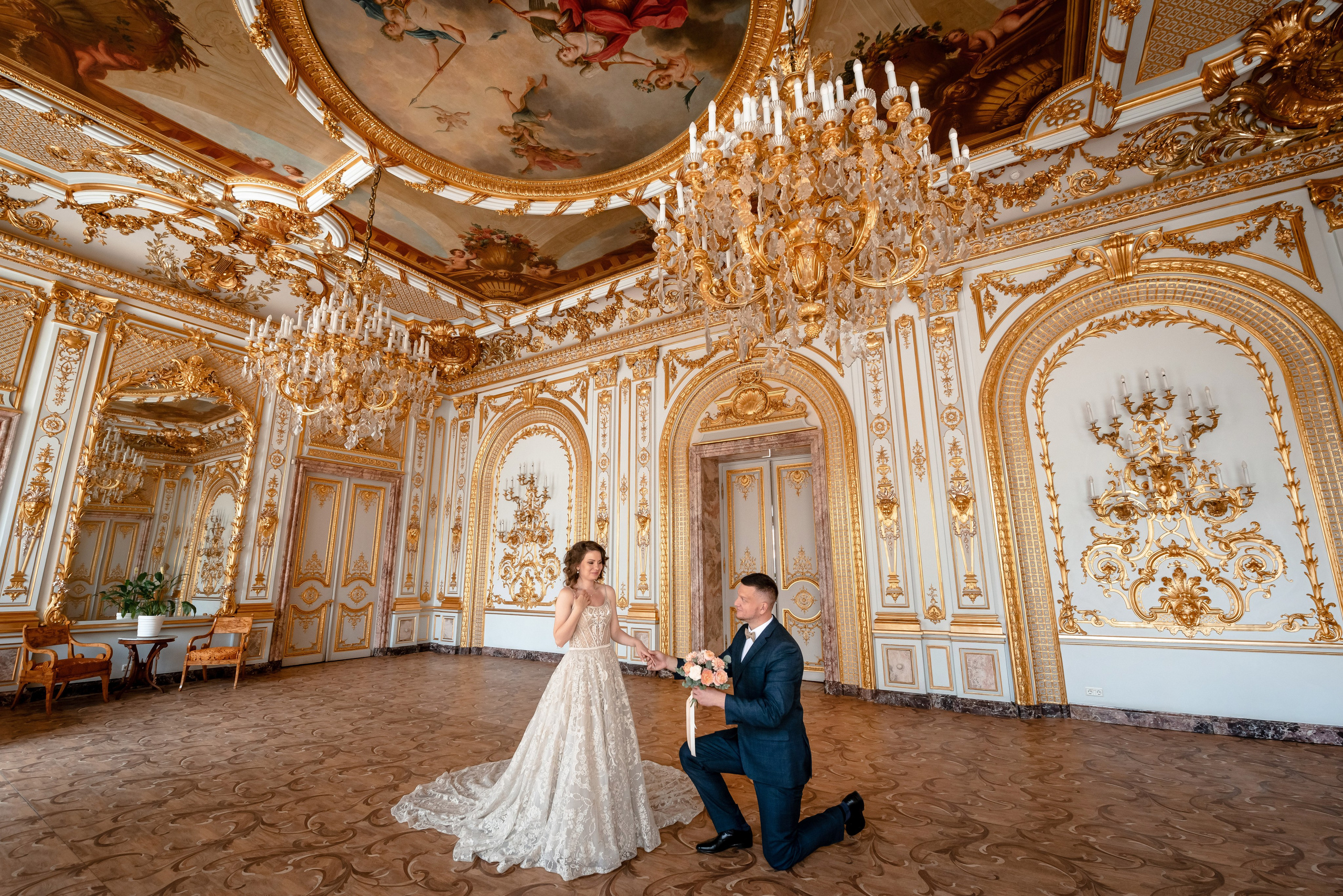 Елена и Дмитрий (свадебная фотосессия в Доме Архитектора — особняке Половцова). Портретный, семейный и свадебный фотограф в Санкт-Петербурге и в Пушкине Ширяев Денис