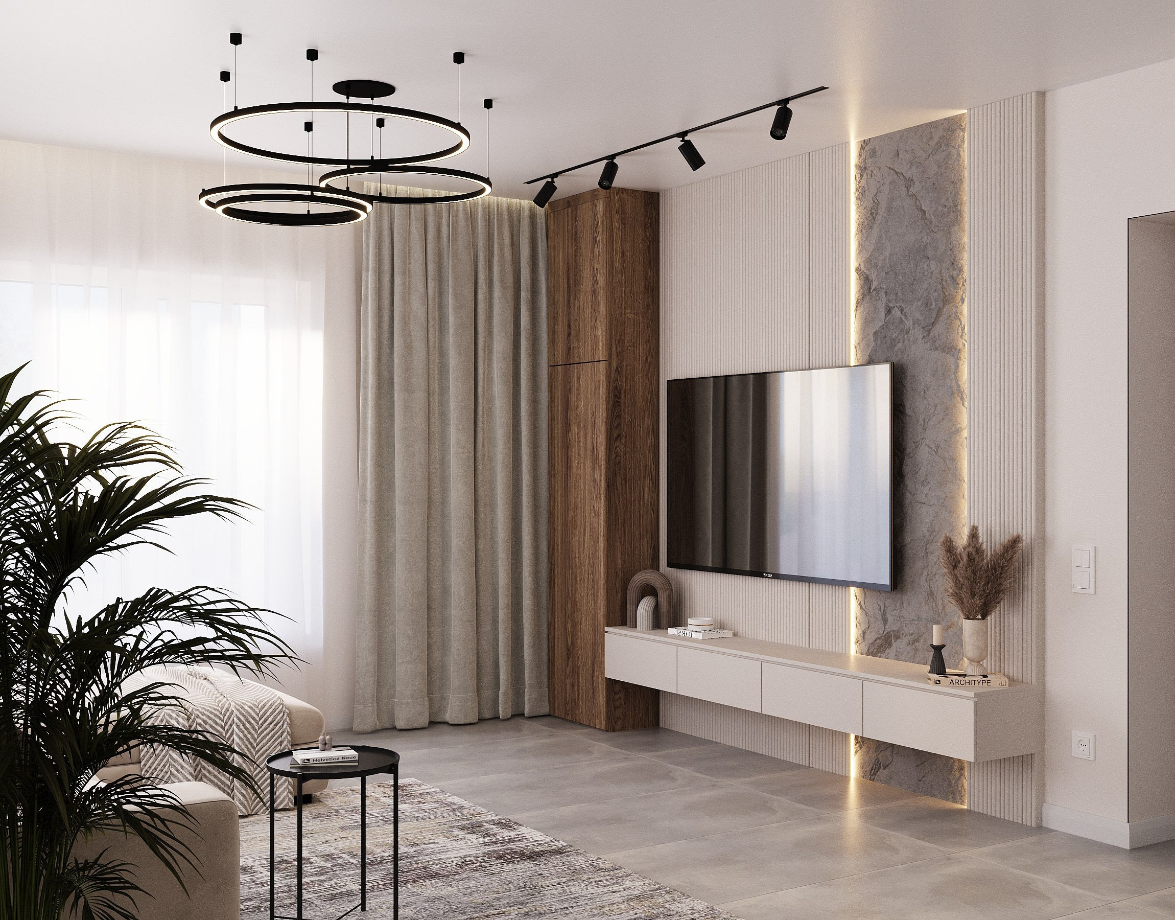 Интерьер дома в п.Врангель. Дизайн интерьера / Дизайн-проект / Лебедь Юлия