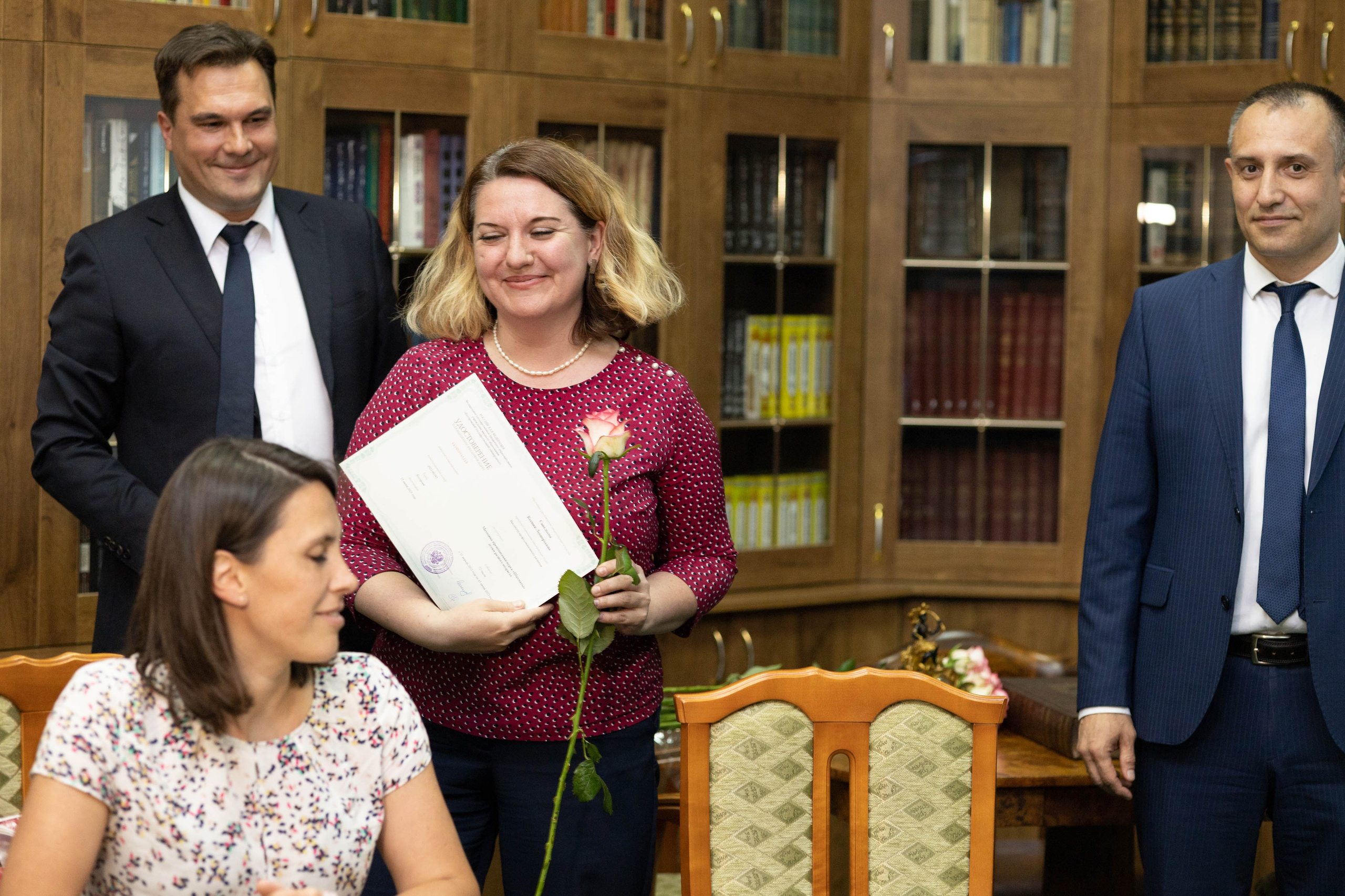 Награждение шахматной федерации