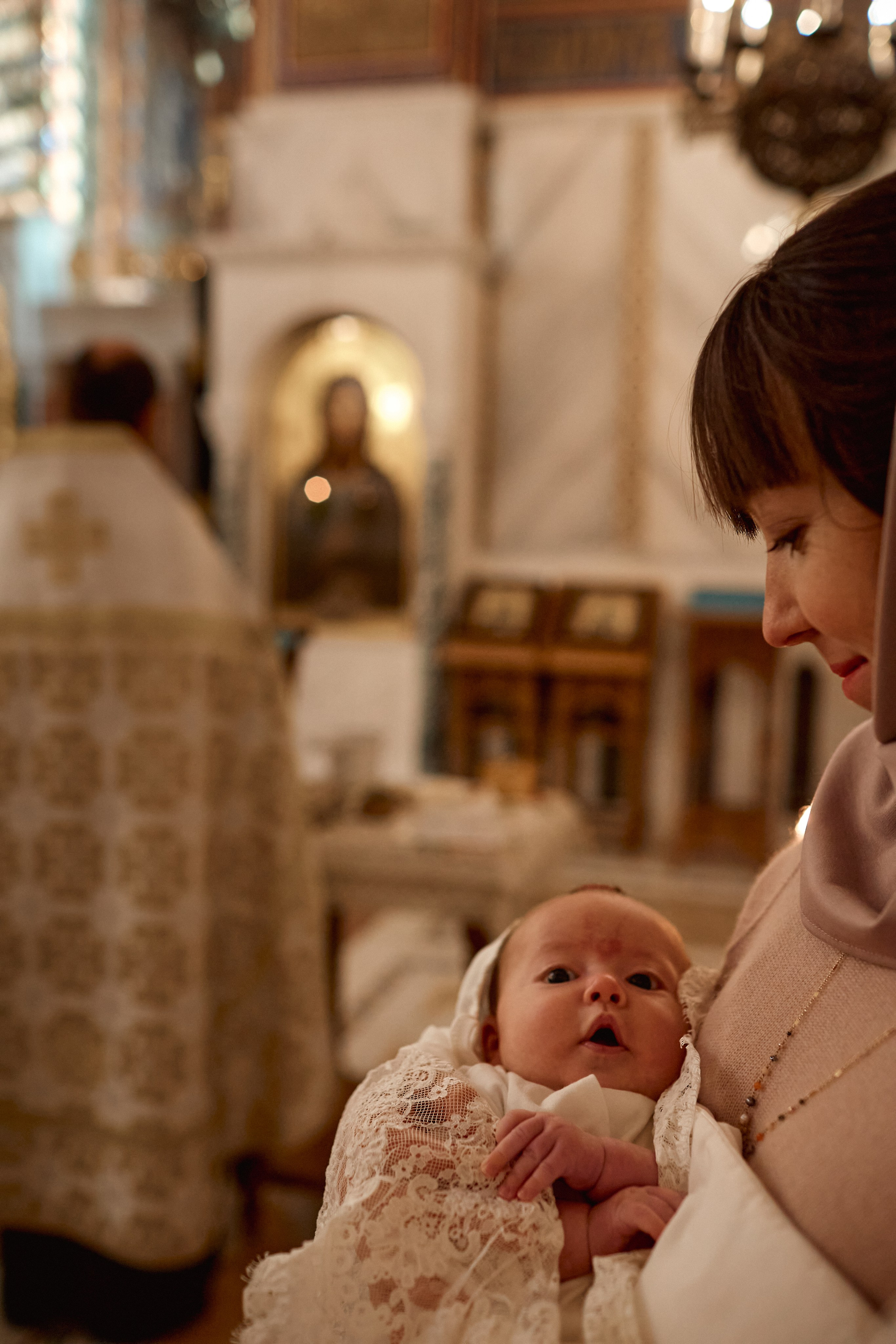 Таинство Крещения. Фотограф Москва|Ясенево Яна Новокрещенных