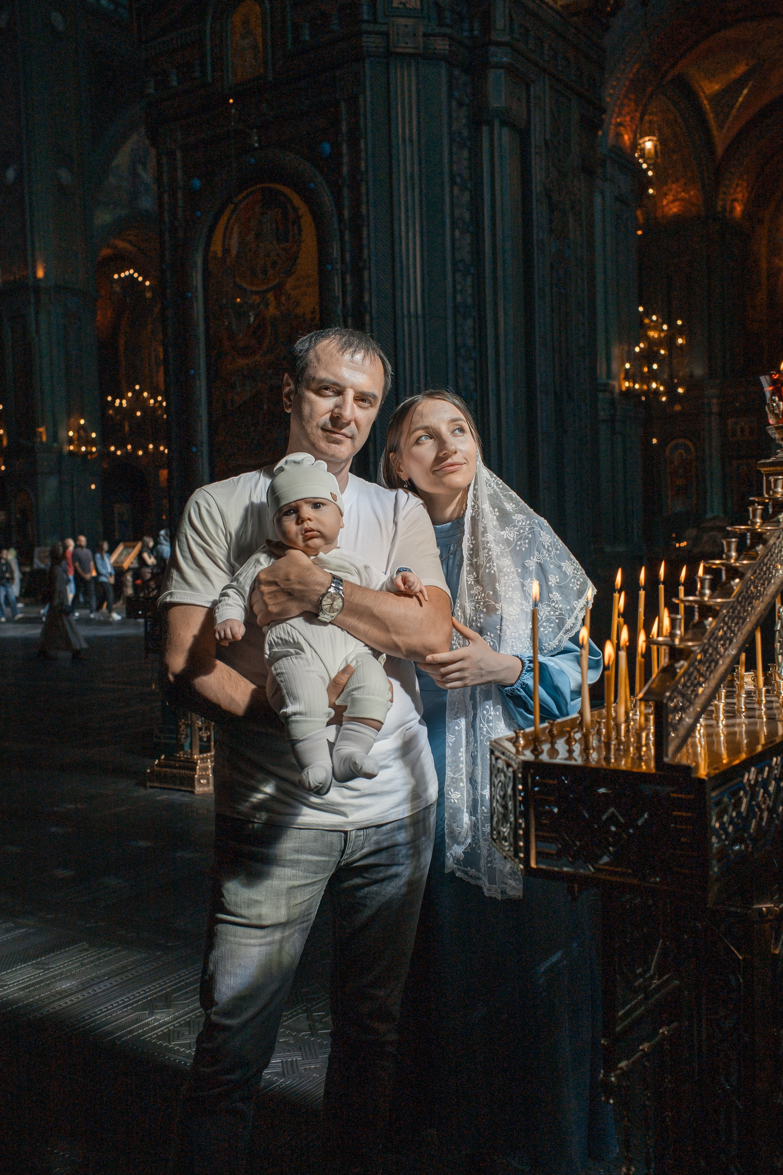 Крещение в Храме Вооруженных Сил России. Профессиональный фотограф в Москве и Мо Мария Шантарёва