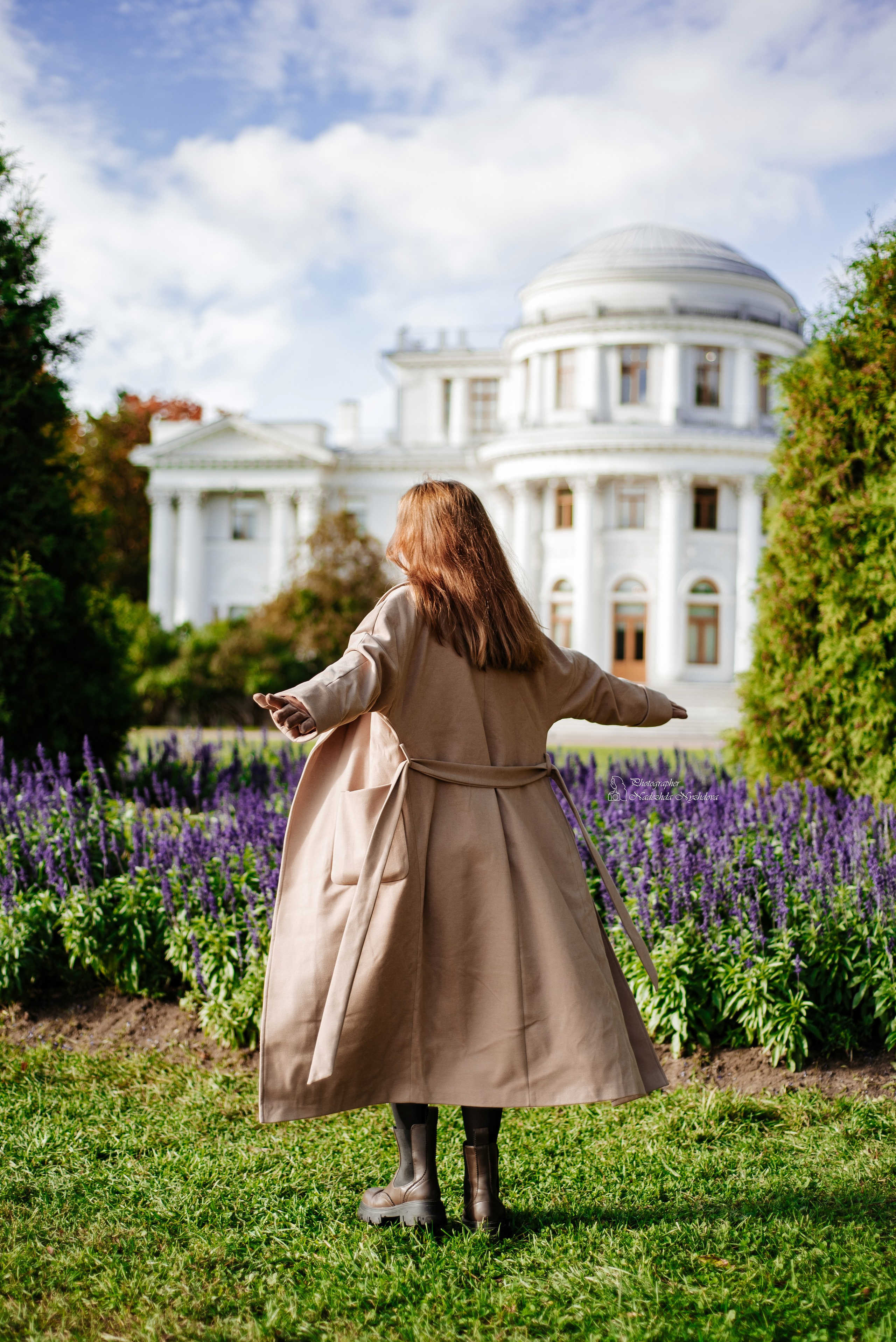 Осеннее утро на Елагине с Дарьей ♡. Свадебный фотограф в Санкт-Петербурге Надежда Нуждова
