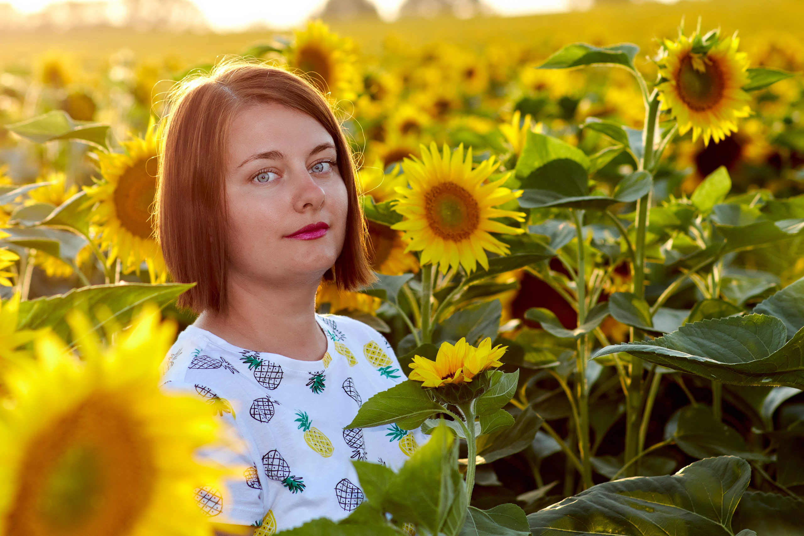 Семейная фотосессия в подсолнухах в Пятигорске. Фотограф и видеограф Антон Калашников | Пятигорск