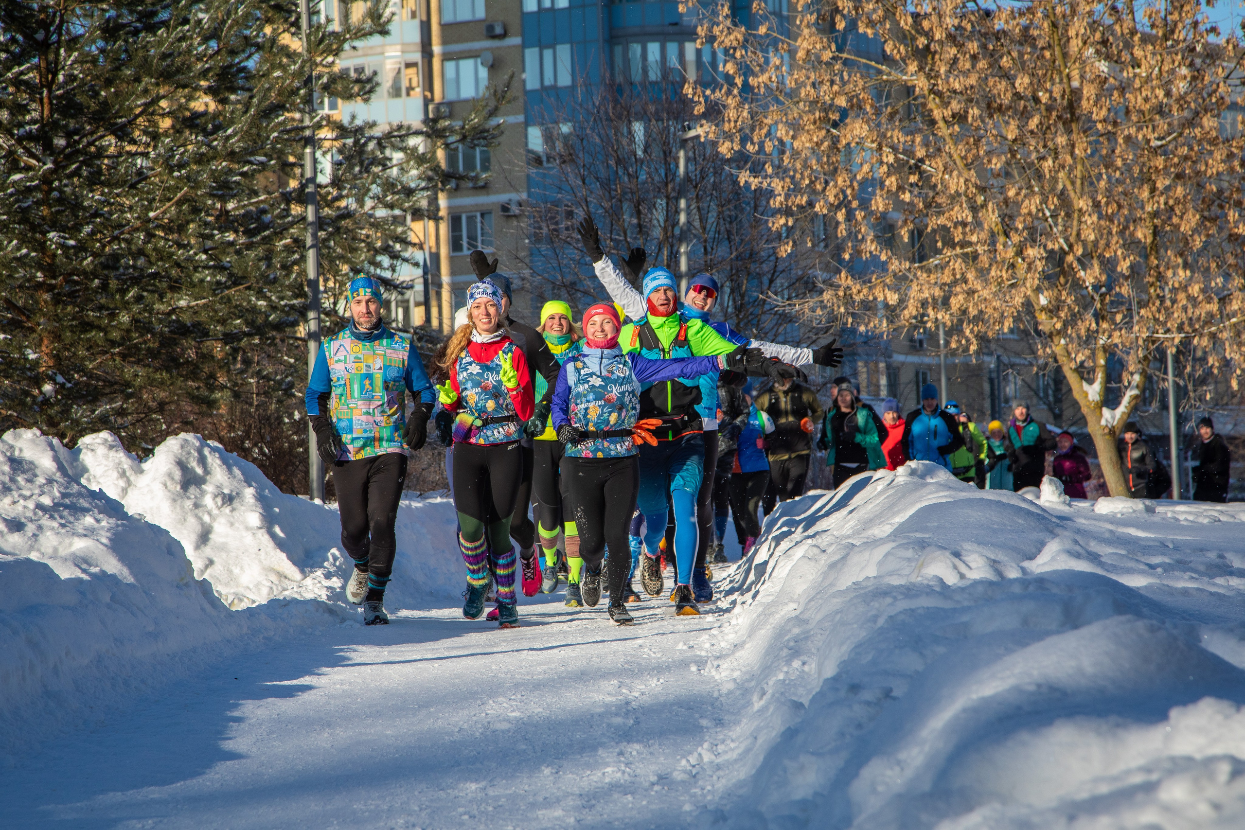 Марафон у дома, 7 этап, Химки, 21 января 2024 г. Фотограф Сергей Ловкий