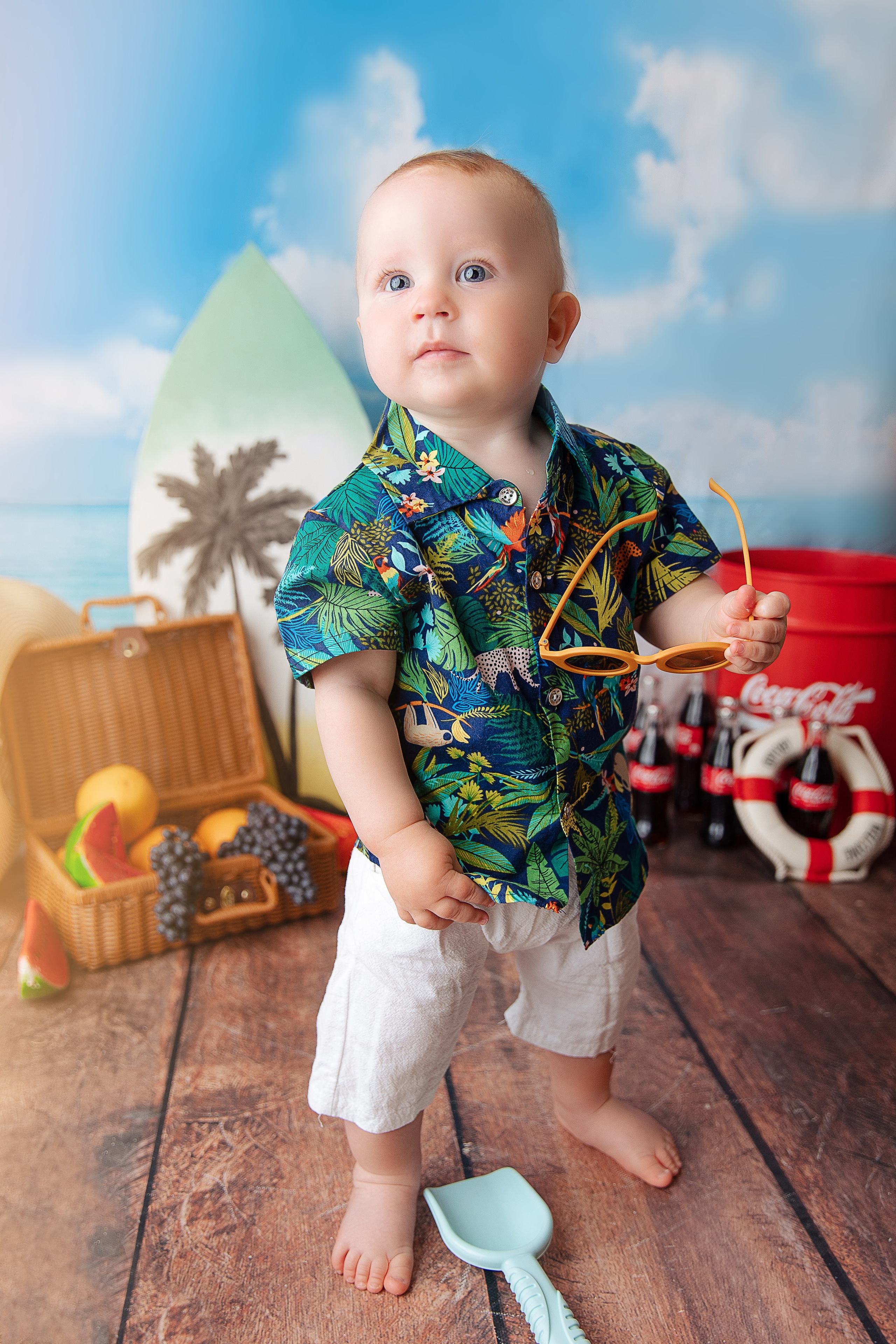 Тематические образы. Детский фотограф новорожденных Москва. годики под ключ. своя студия