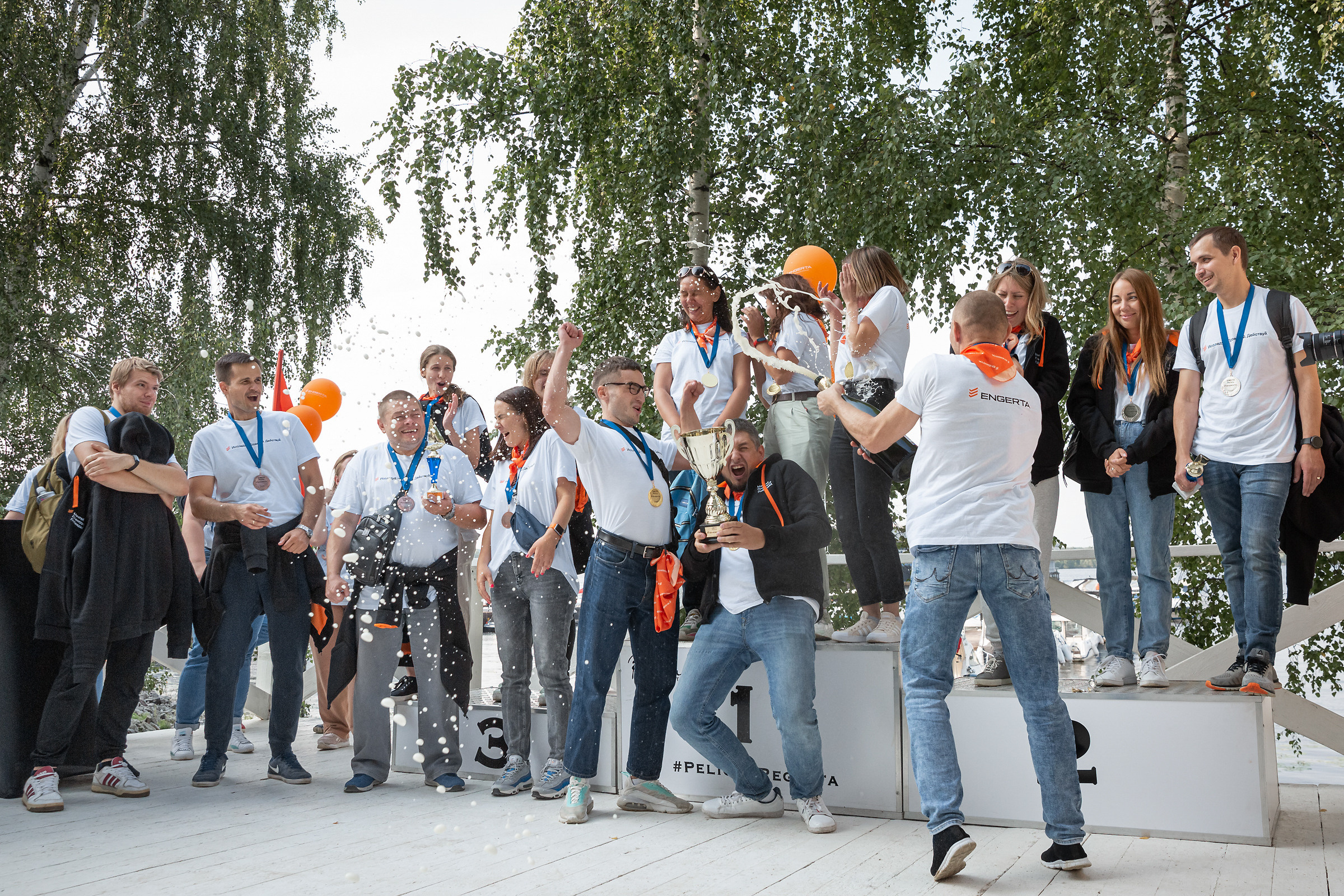 Корпоратив в яхт-клубе Пеликан. Свадебные фотографы в Москве: Денис и Елена Пройдовы