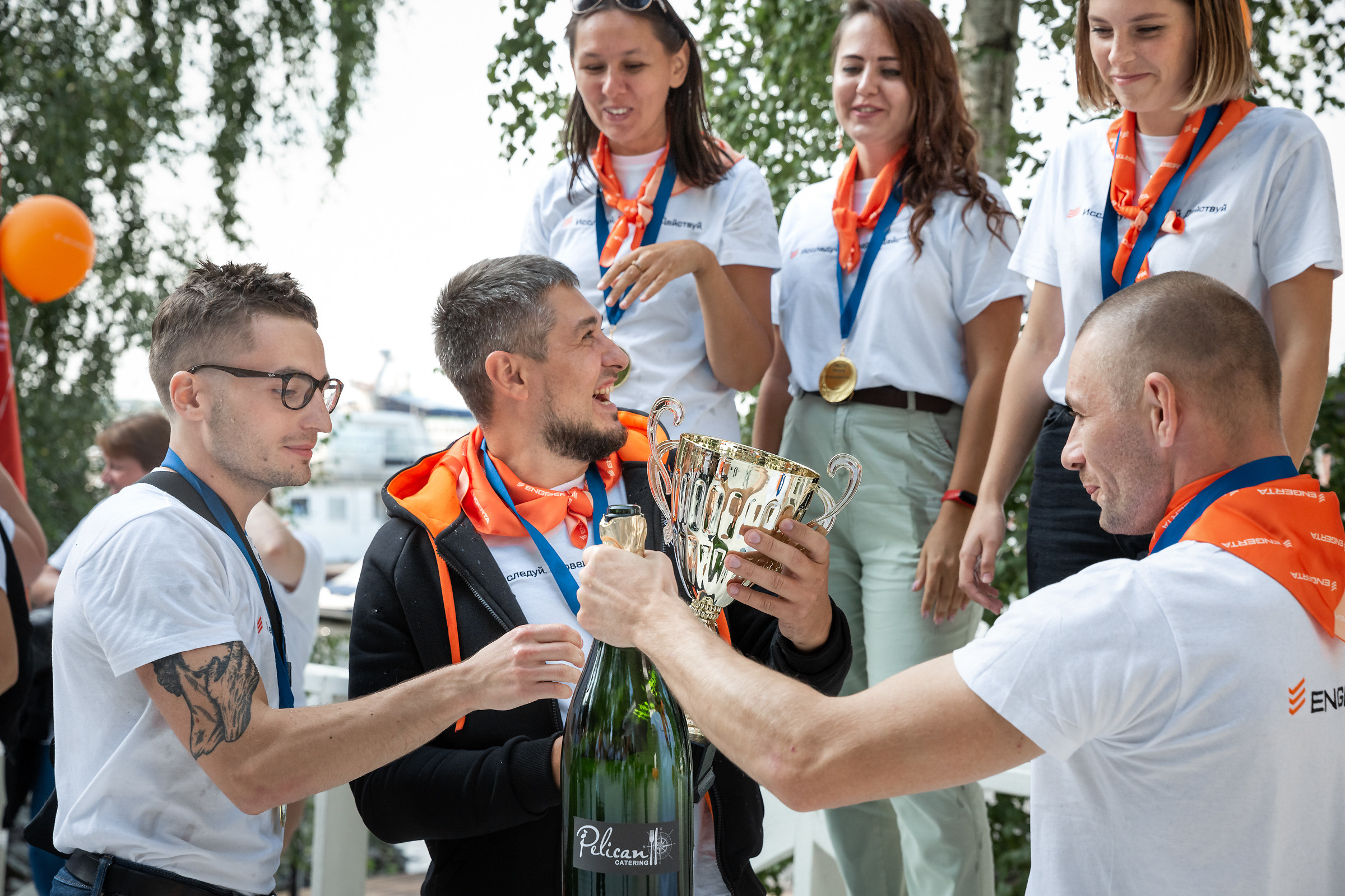 Корпоратив в яхт-клубе Пеликан. Свадебные фотографы в Москве: Денис и Елена Пройдовы
