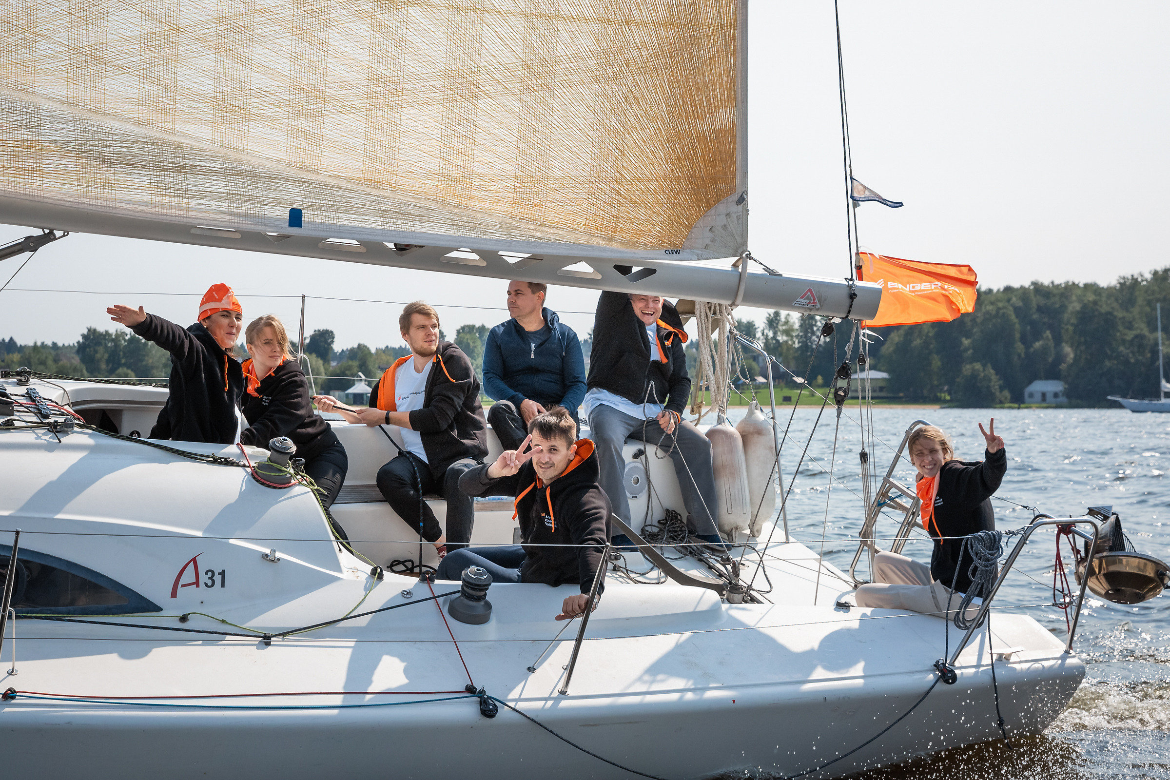 Корпоратив в яхт-клубе Пеликан. Свадебные фотографы в Москве: Денис и Елена Пройдовы