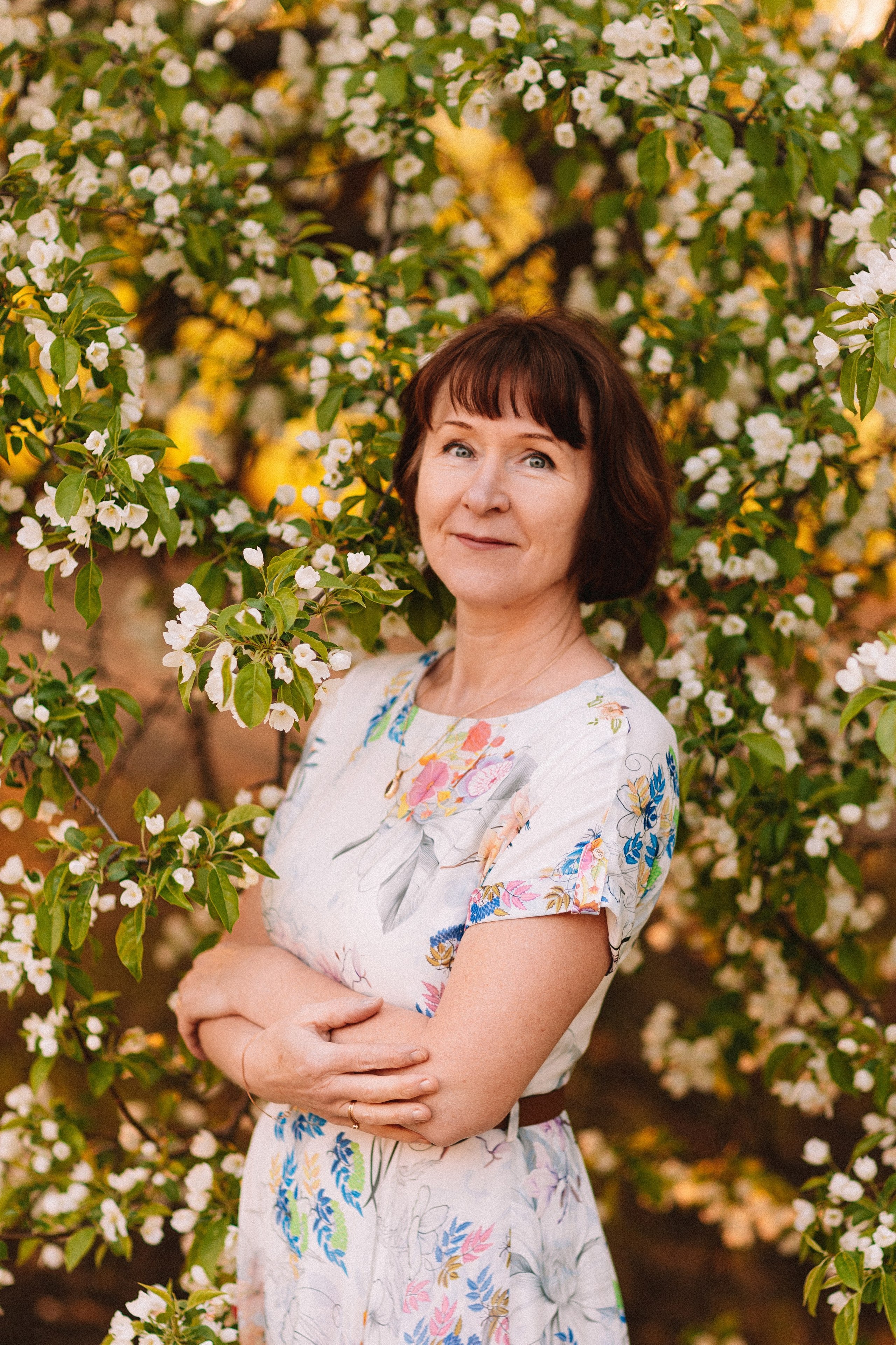 Яблони. Семейный фотограф Тюмень, фотограф на роды Салмина Мария