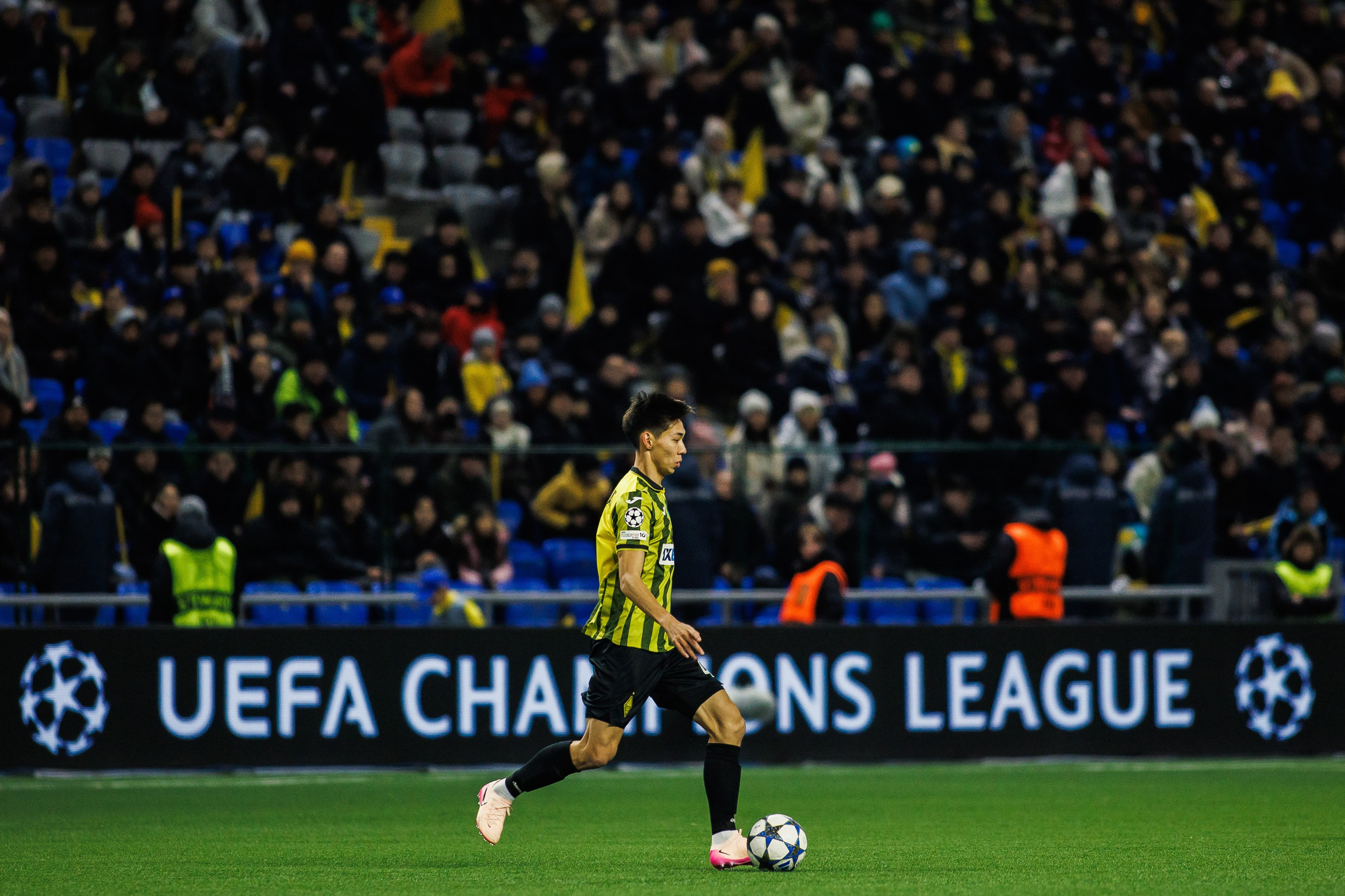 UEFA Champions League 25/26 Kairat — Olympiacos. Photographer Danil Aykin